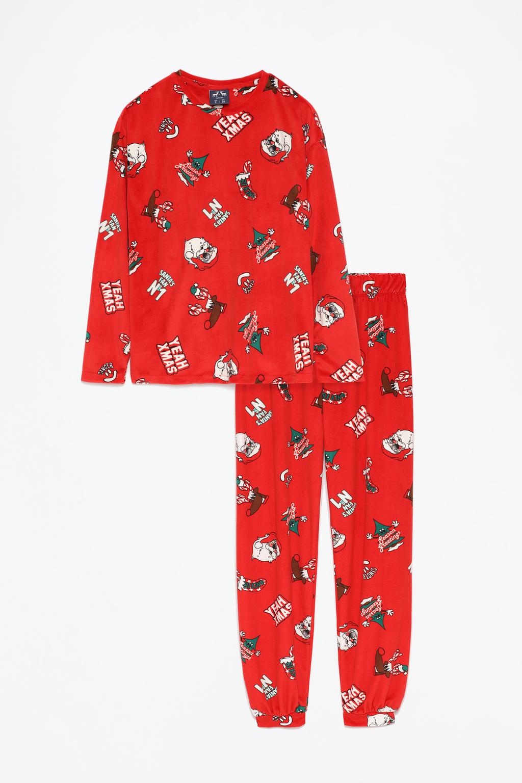 Woman | Velvety Santa pyjamas