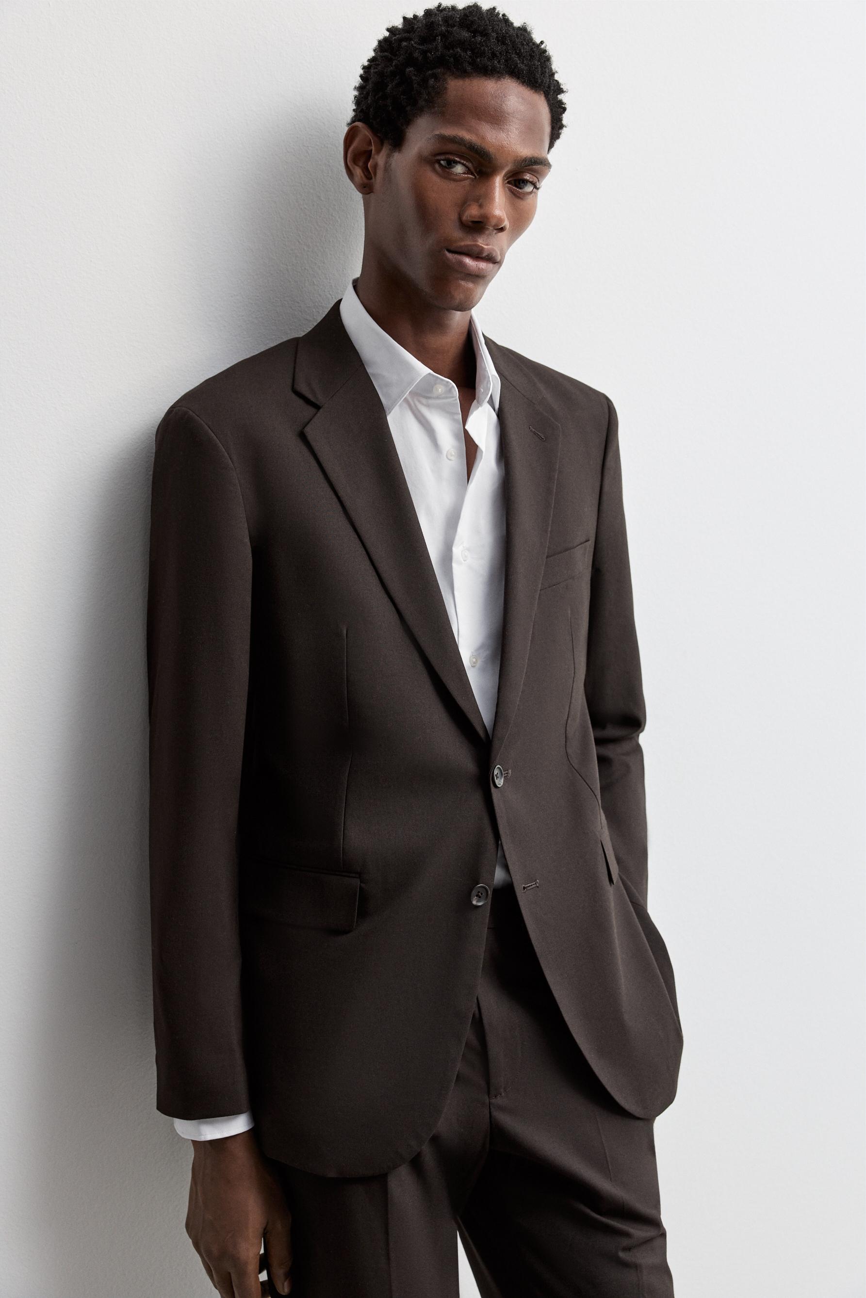 Suit blazer — BROWN