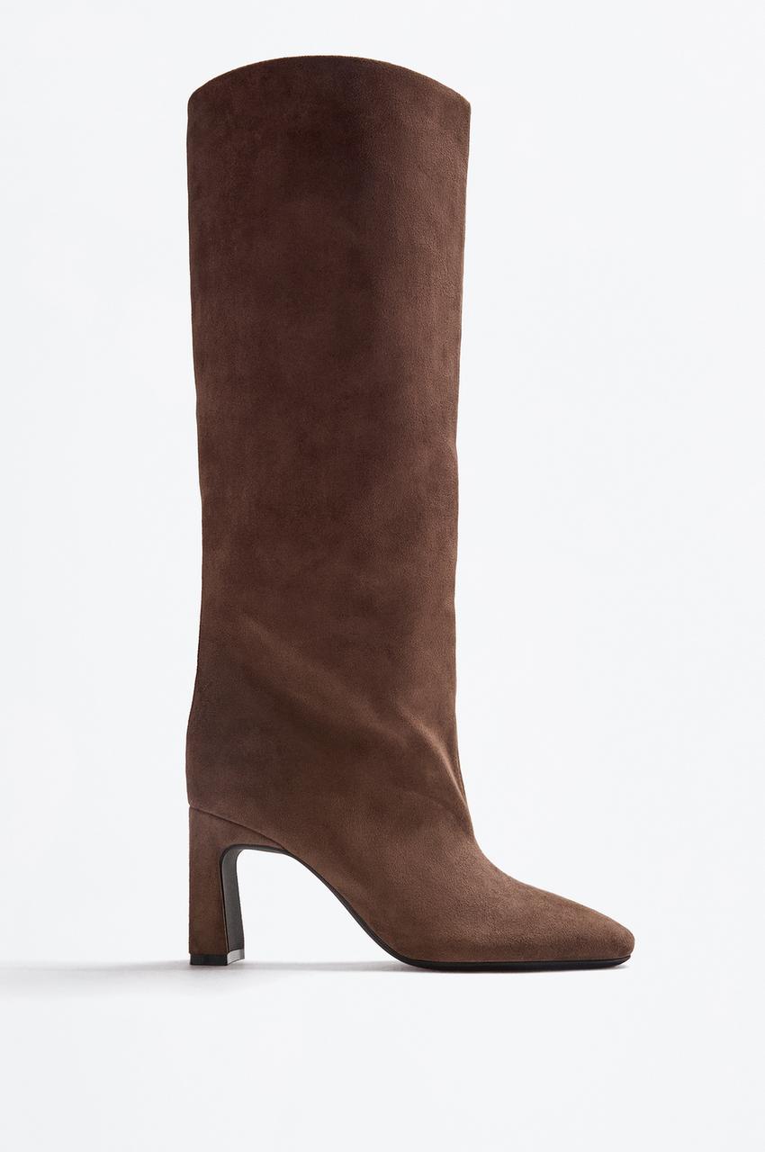 Bota de salto alto com efeito de camurça Disfarces ROUPA