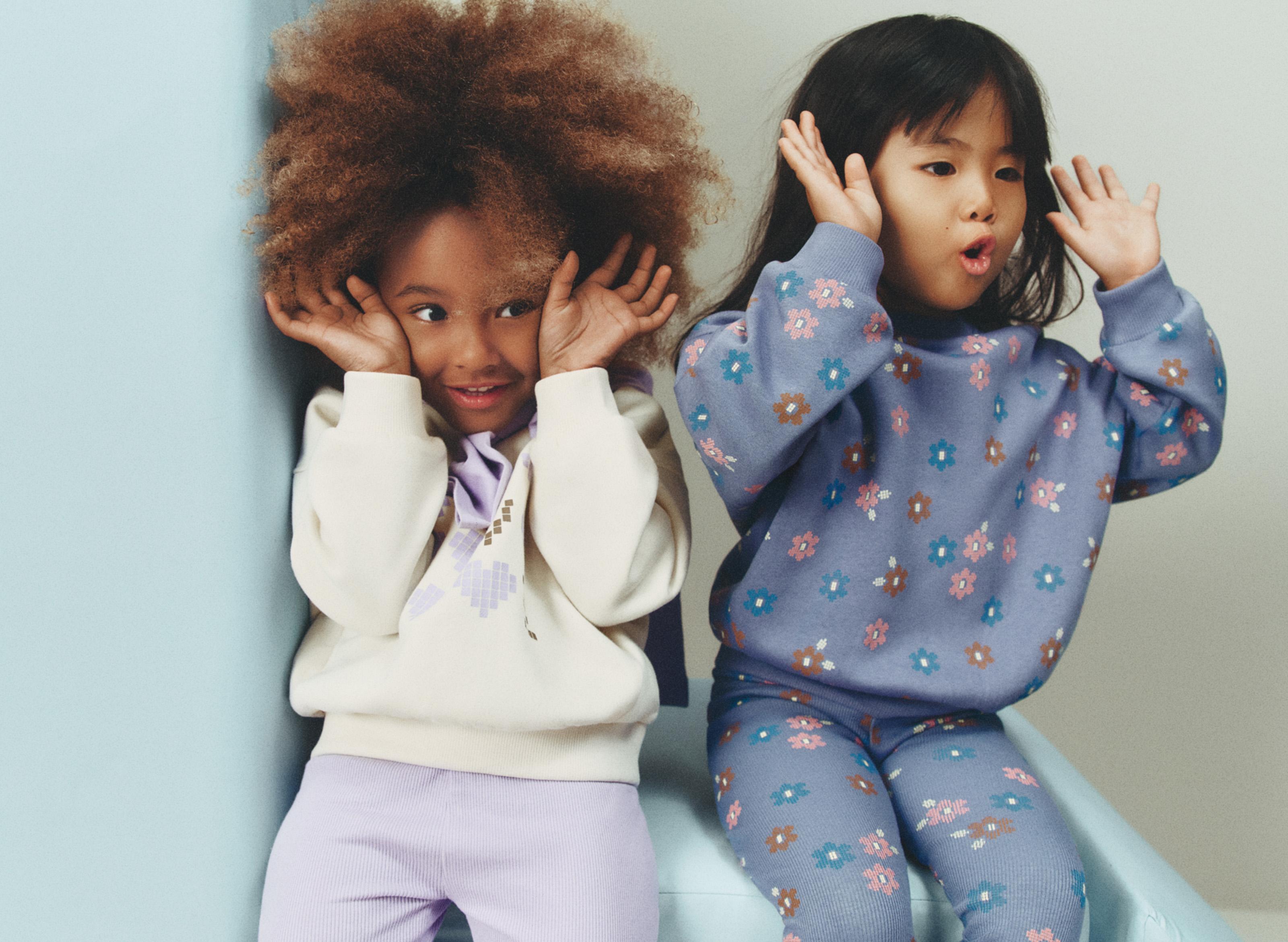 Sweatshirt and ribbed leggings set — INDIGO