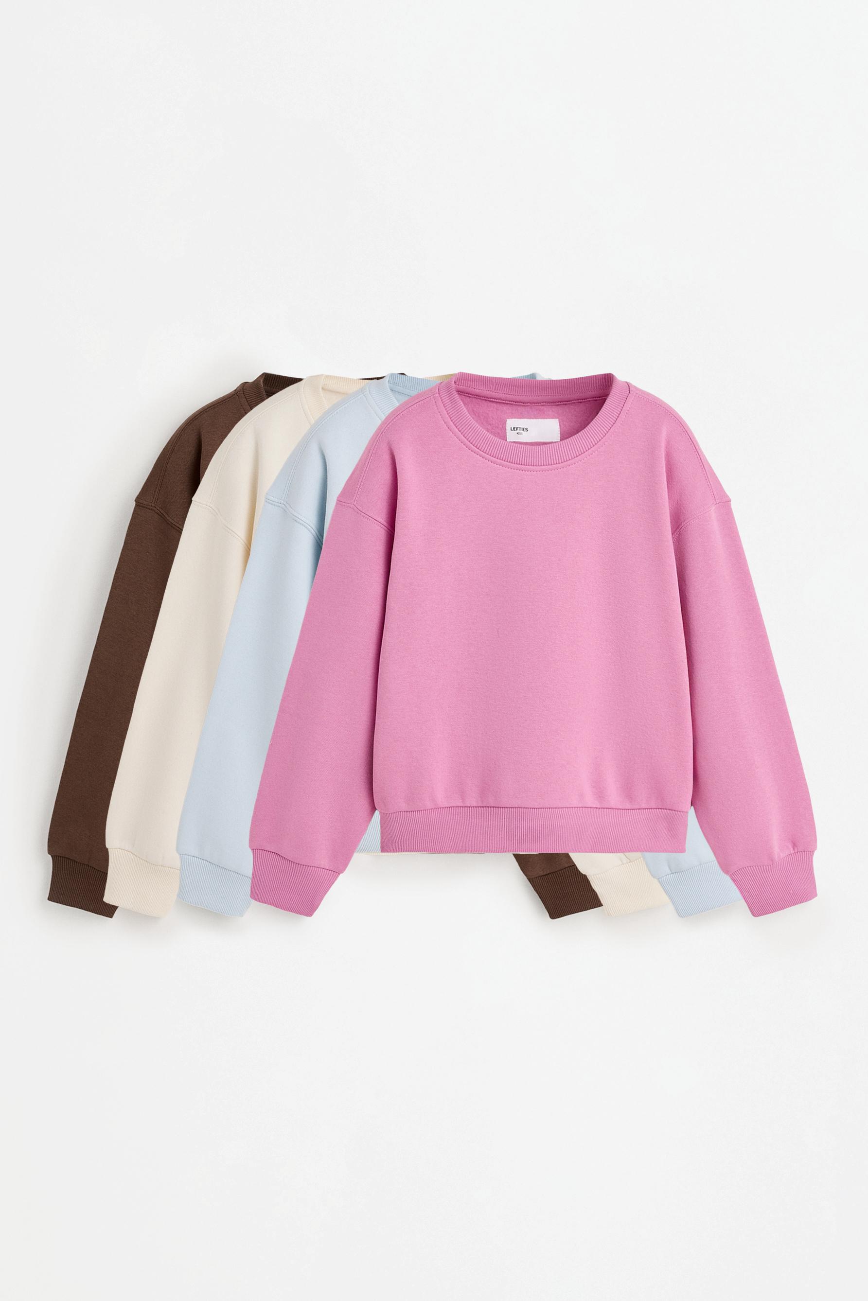 Pack of 4 plain sweatshirts — STRAWBERRY