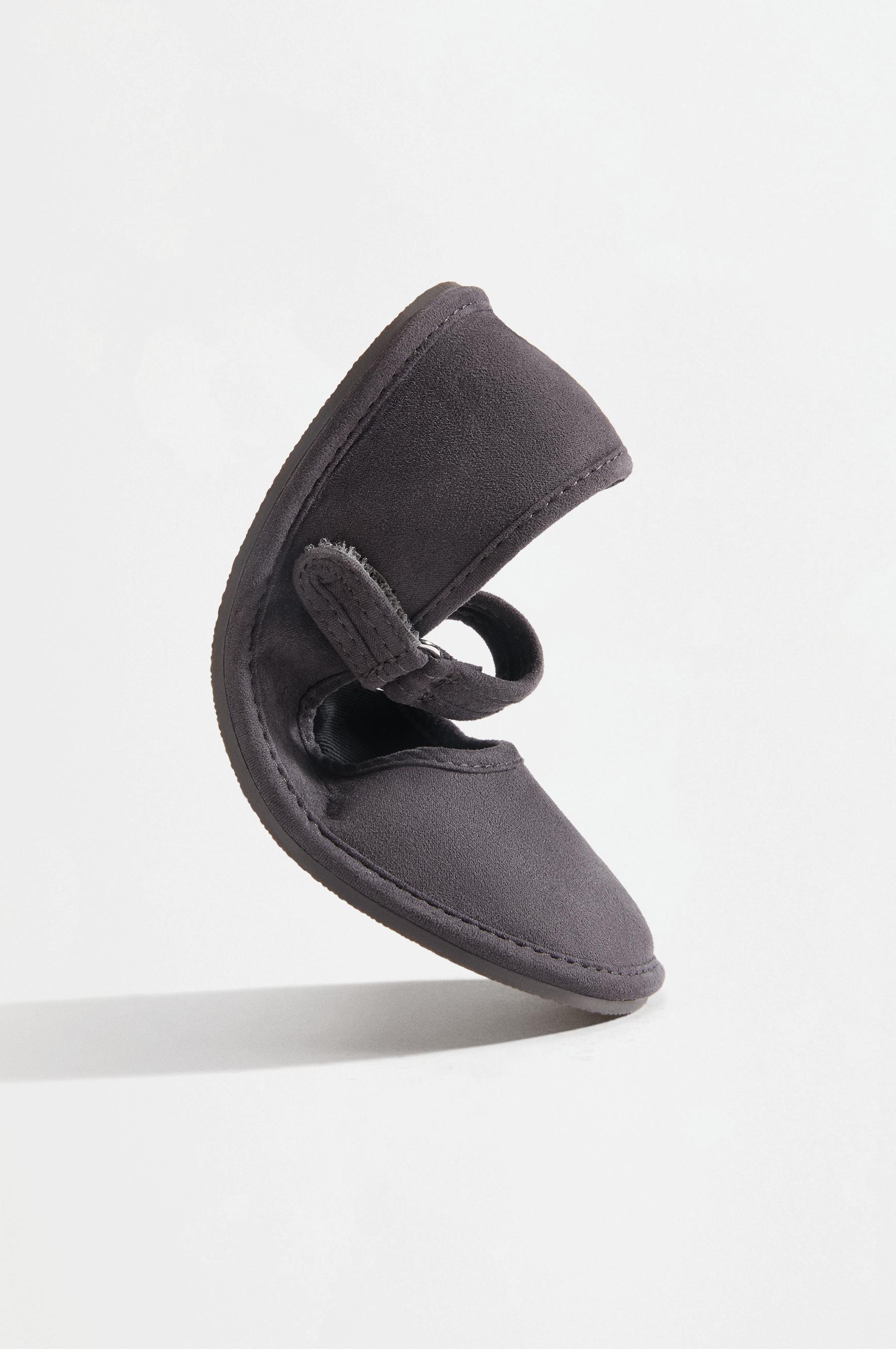 Barefoot Mary Jane ballet flats — GREY