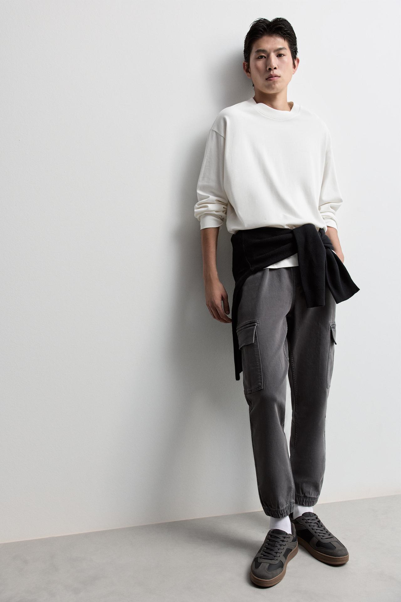 Cargo jogger jeans — DARK GREY