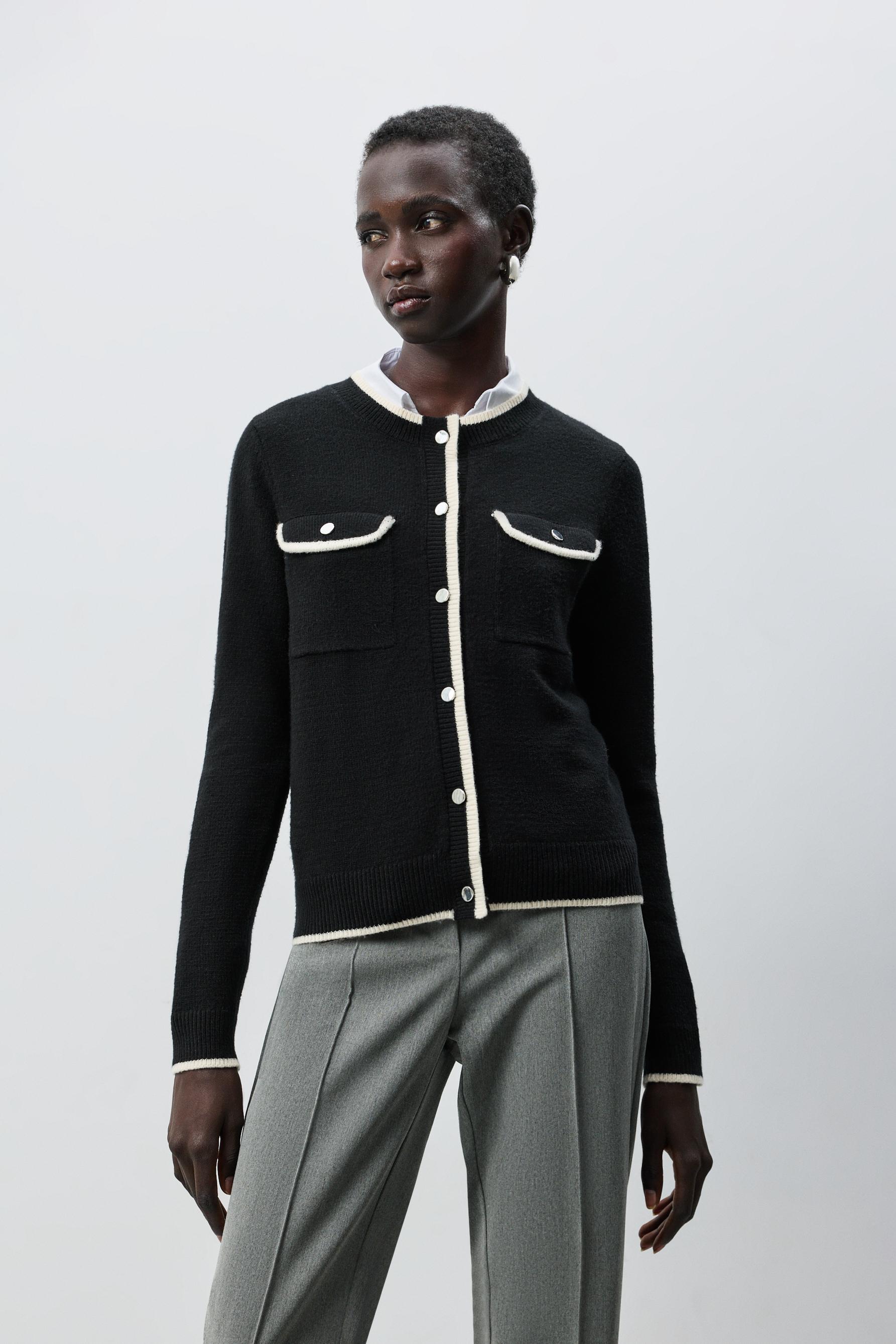 Chaqueta bolsillos contraste