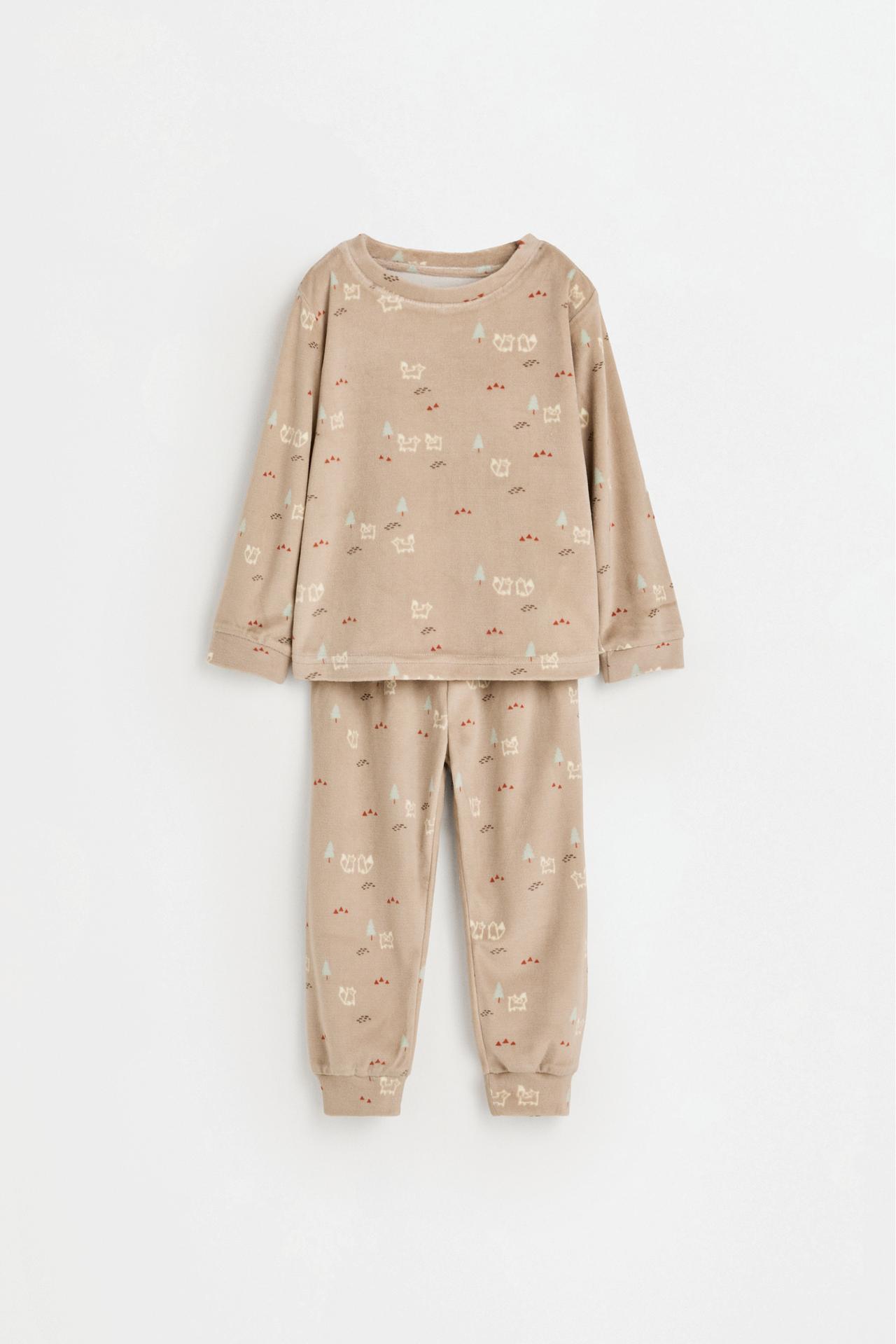 Printed velvety pyjamas — OCHRE
