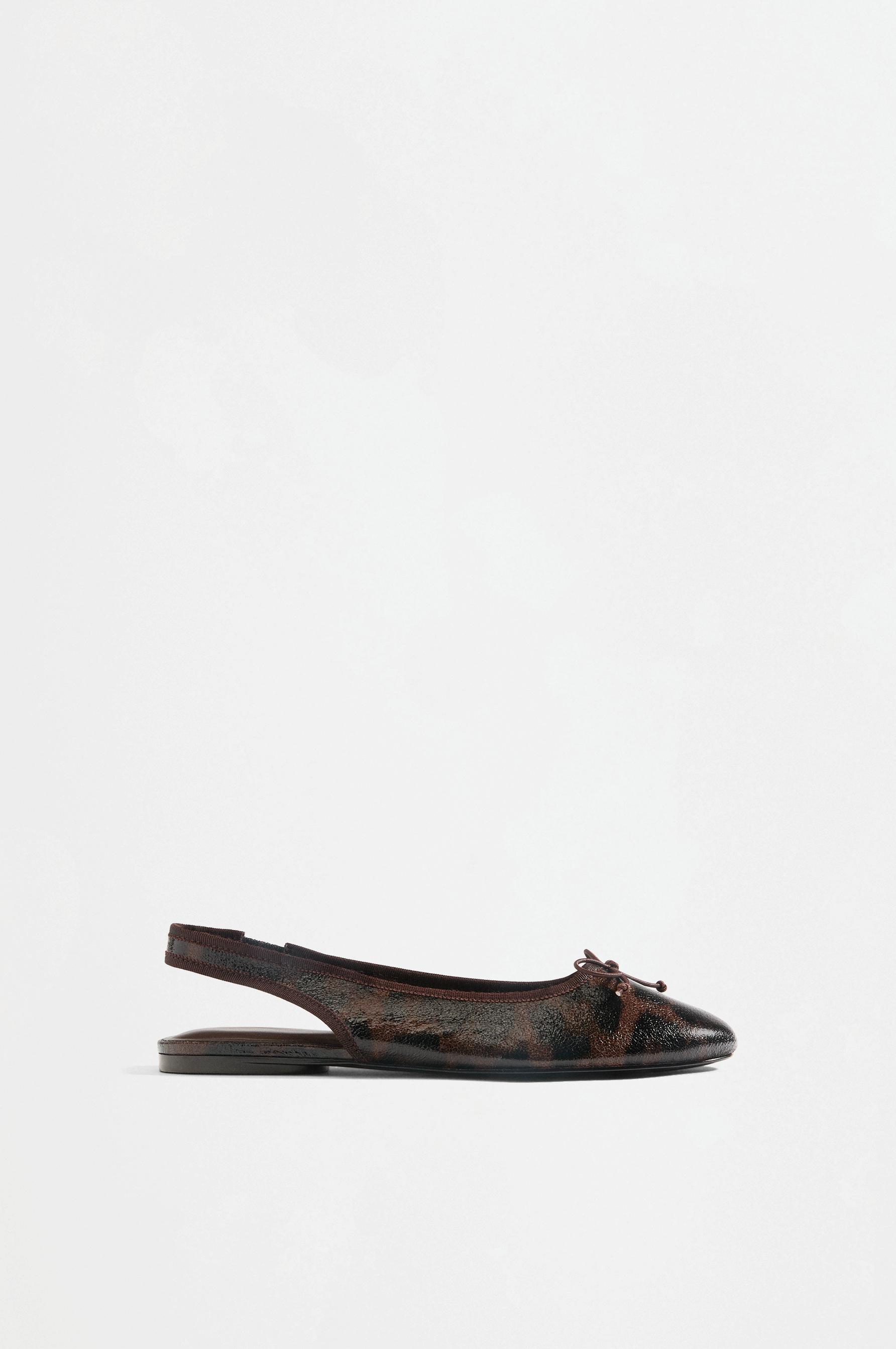 Slingback ballet flats — LEOPARD