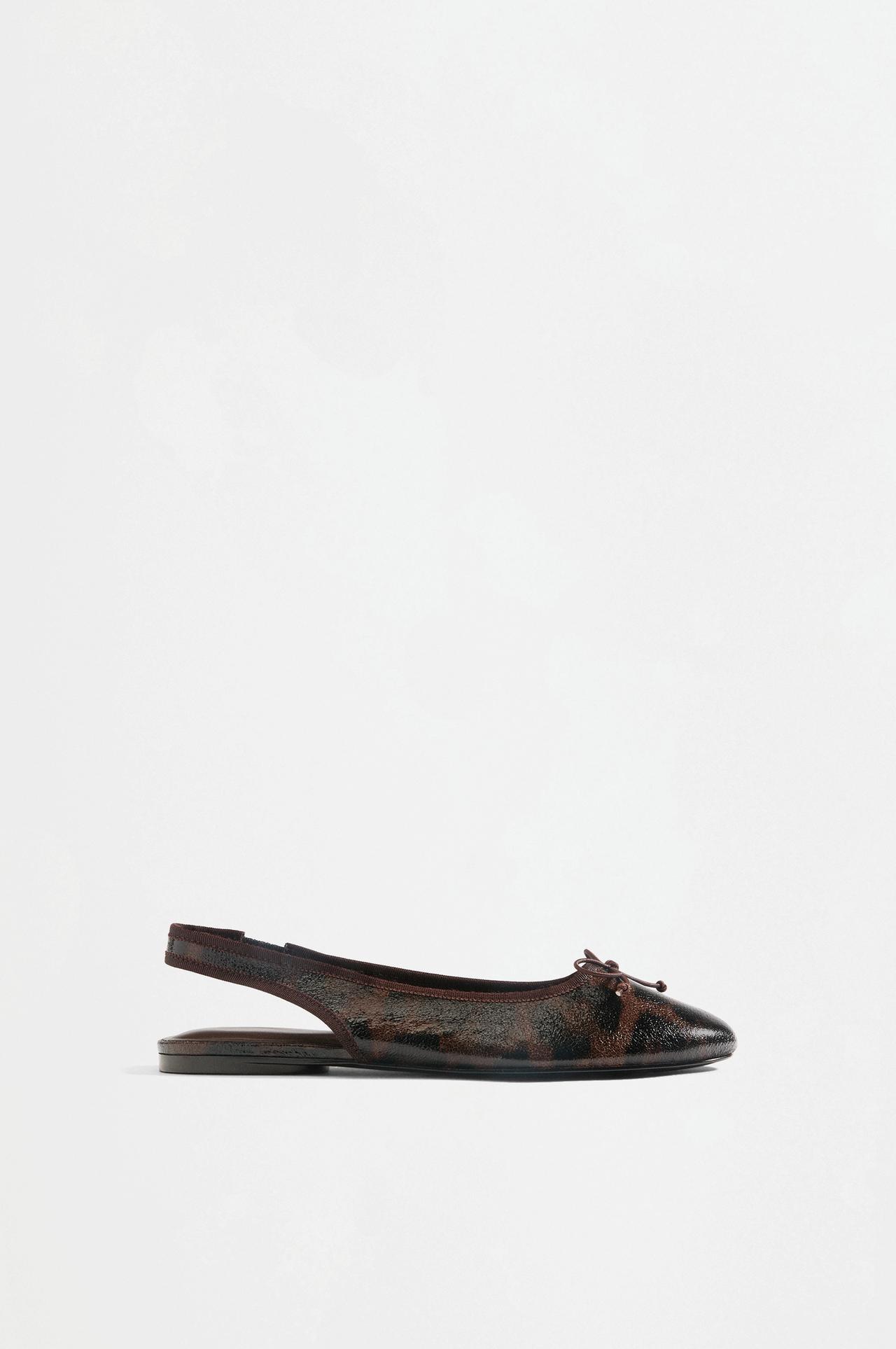 Slingback ballet flats — LEOPARD