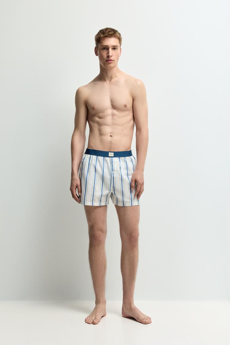 2-Pack striped boxer briefs — BROWN