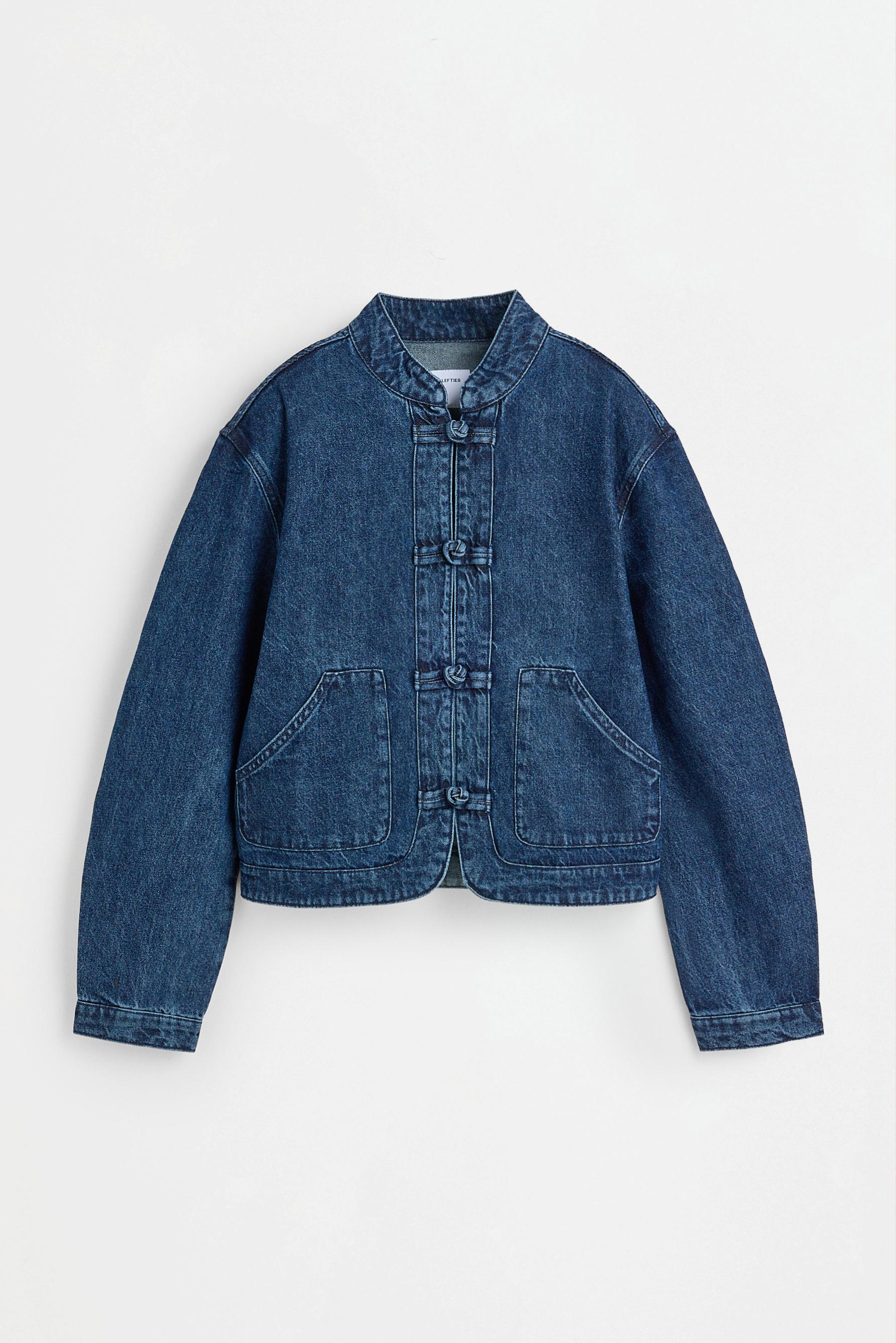 Toggle denim jacket — INDIGO