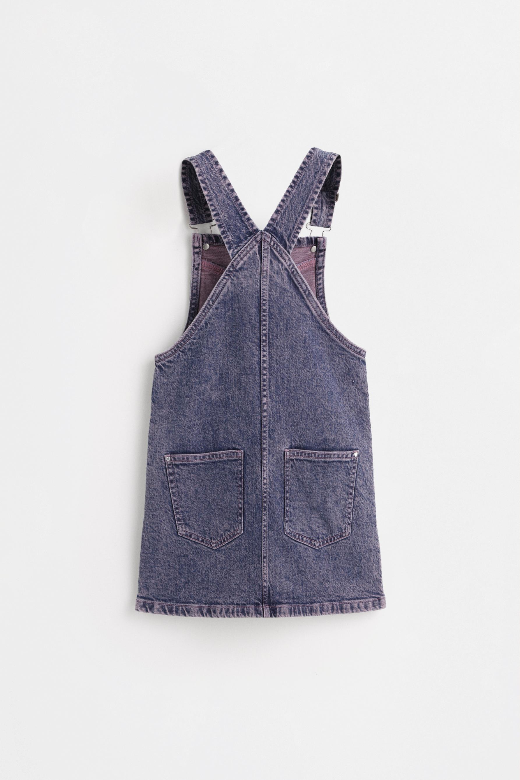 Studded pinafore dress — INDIGO