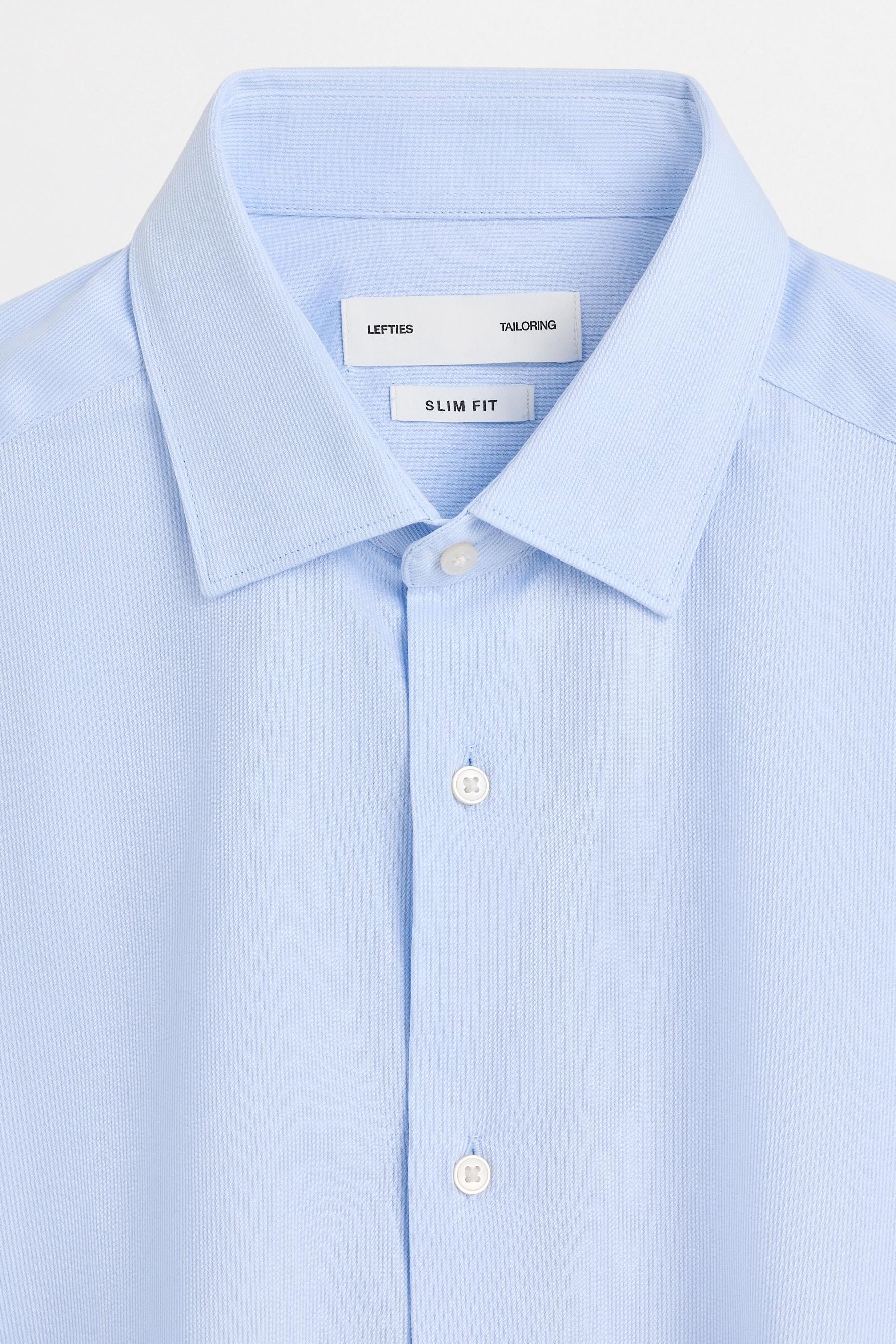 Tailored fit striped shirt — PALE BLUE