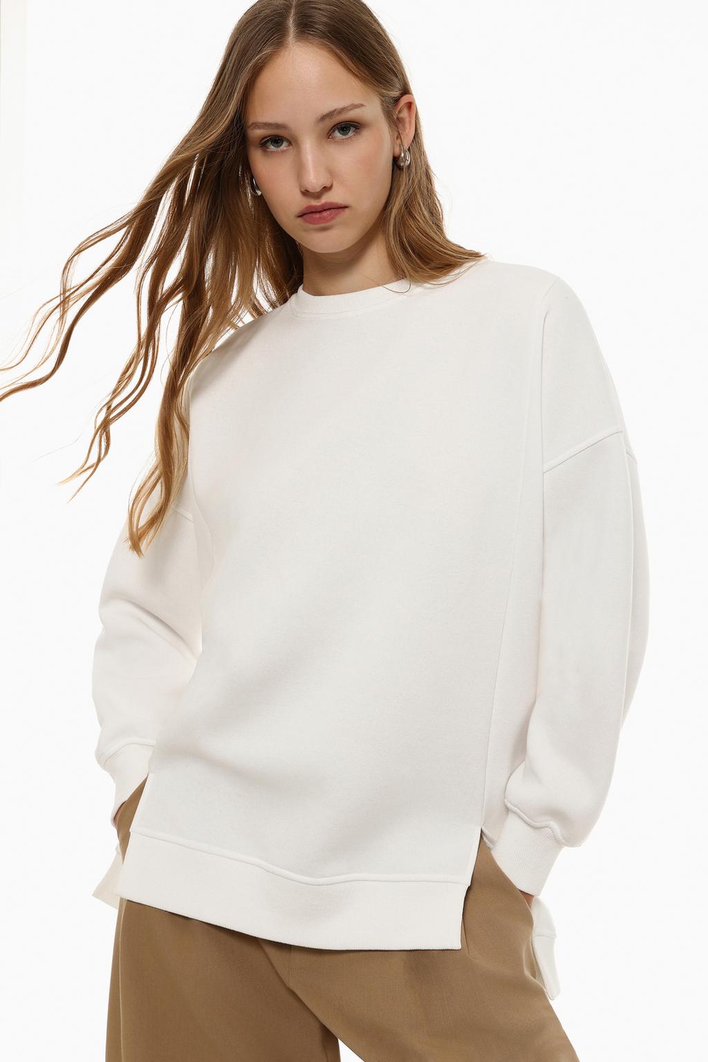 Asimetrik oversize sweatshirt