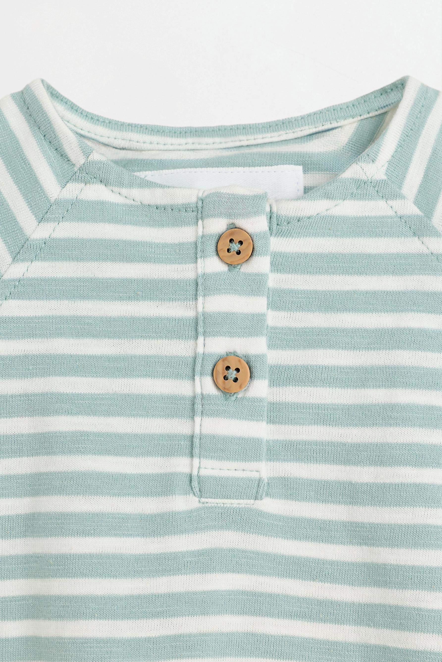 Striped bias cut romper — TURQUOISE