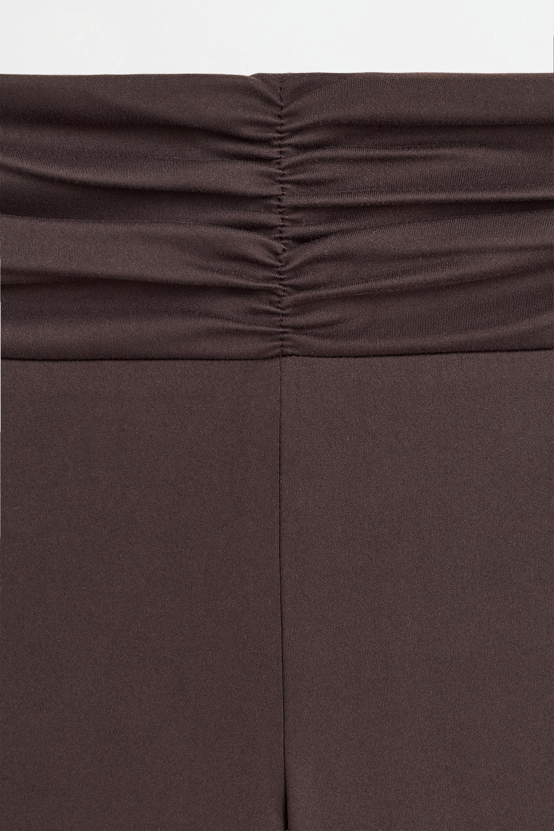 Sports bell-bottom leggings — CHOCOLATE