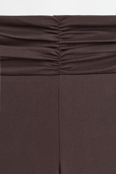 Sports bell-bottom leggings — CHOCOLATE 3