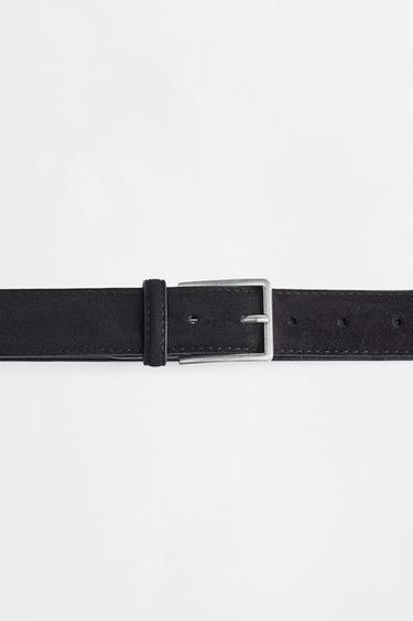 Faux suede belt — BLACK 3