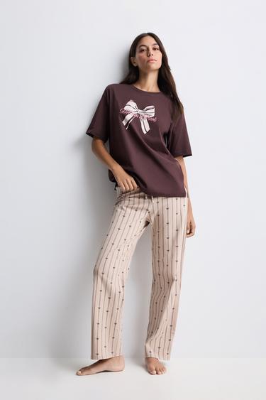 Printed pyjamas — BROWN 1