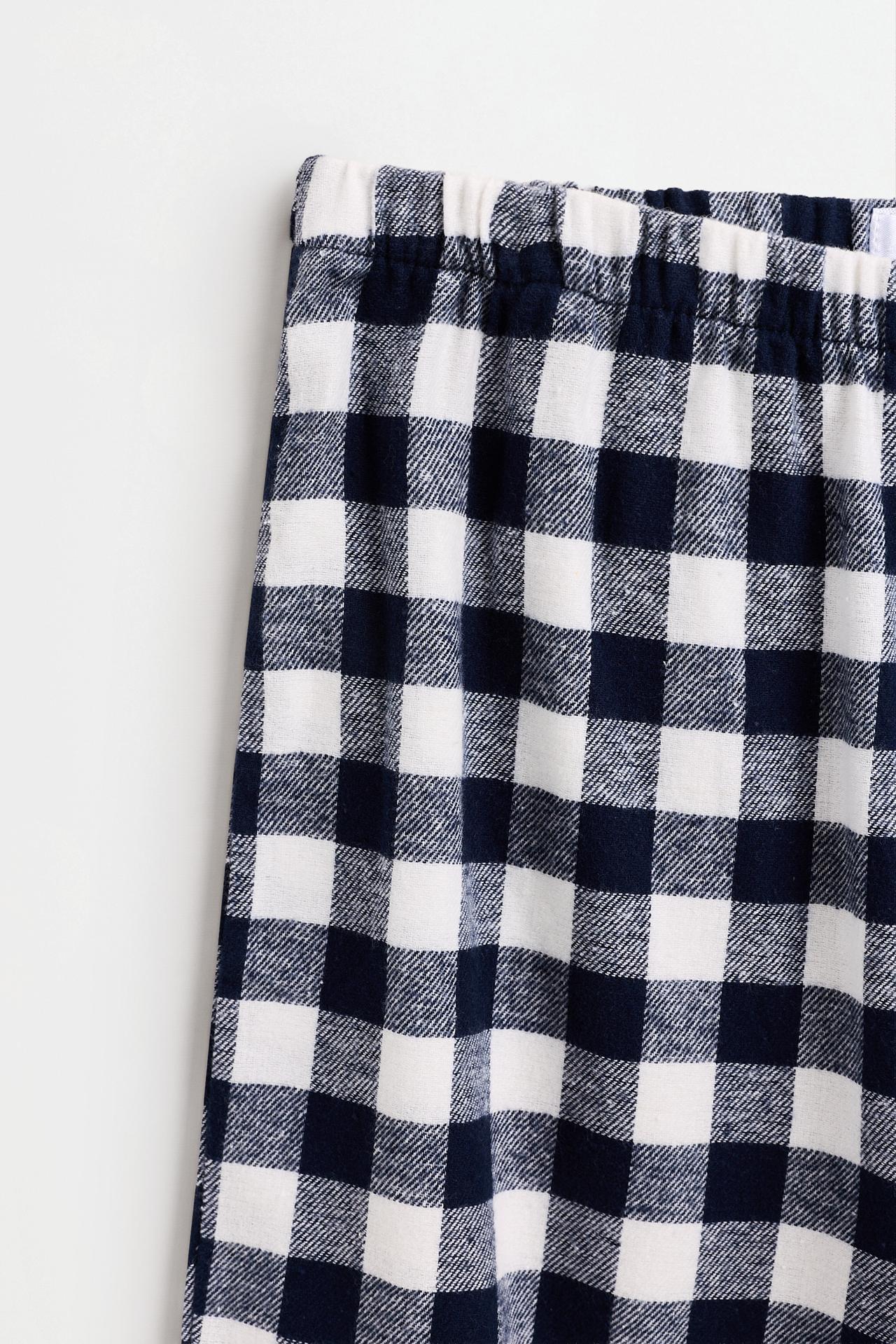 Long printed pajamas — NAVY