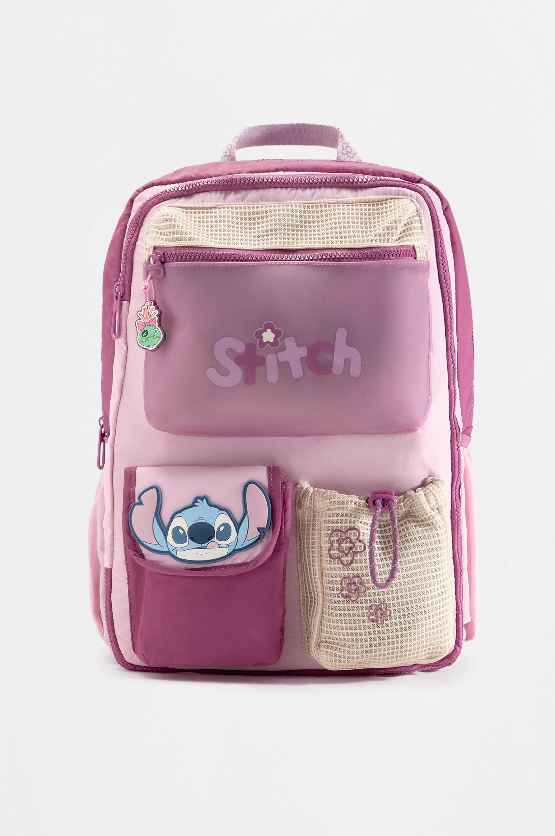 Stitch ©Disney multi-pocket backpack — MAUVE