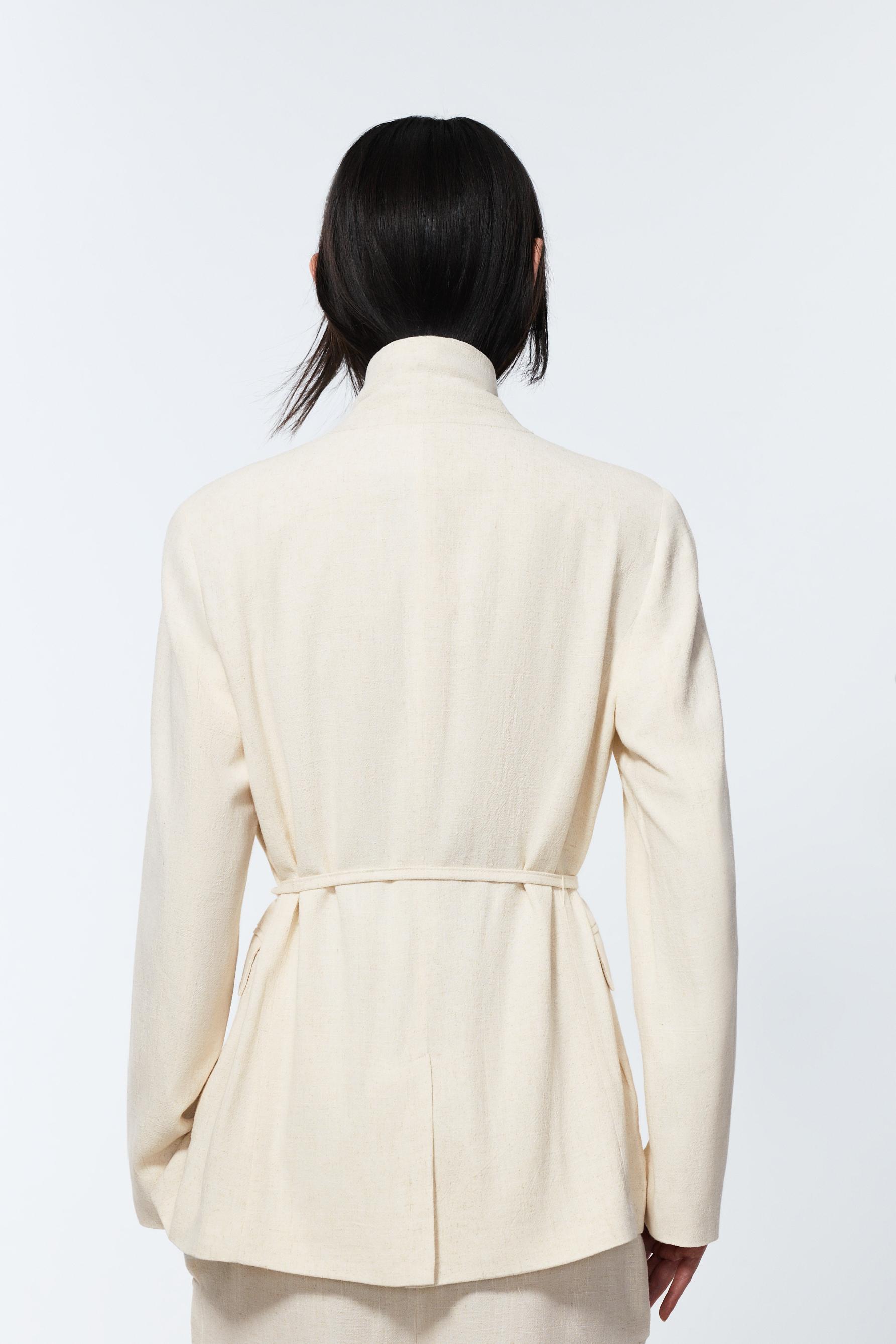 Rustic blazer — BEIGE