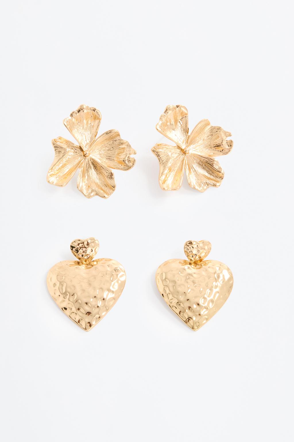 Pack of 2 mismatched earrings