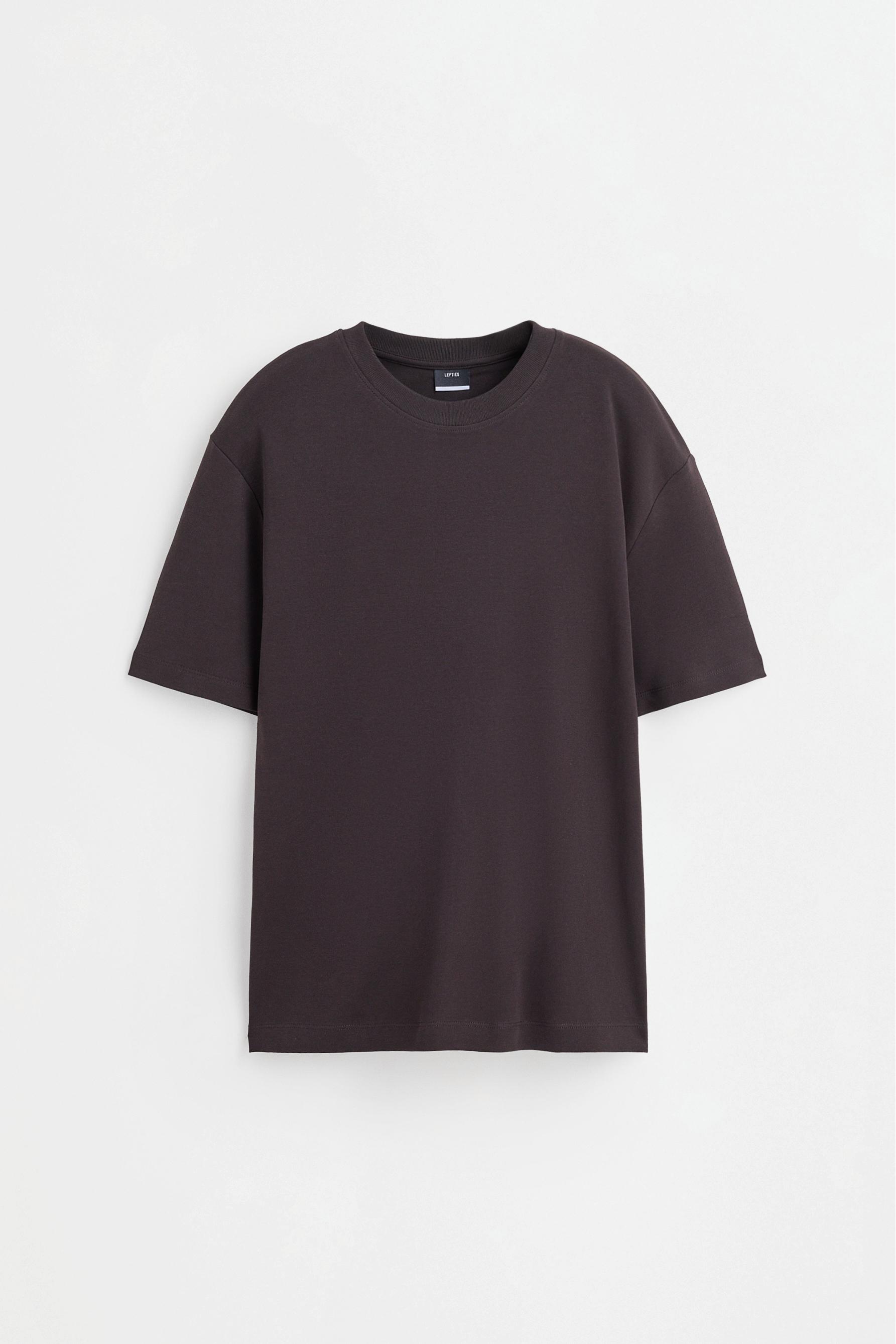 Basic interlock T-shirt — CHOCOLATE