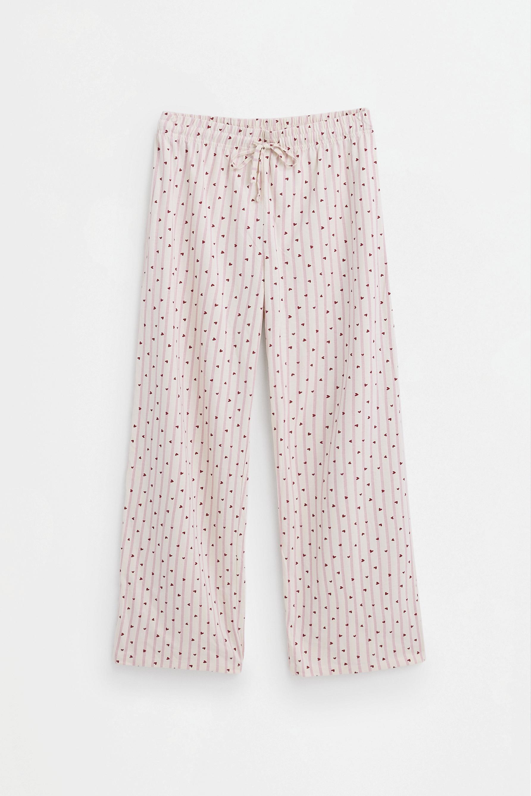 Long printed pyjamas — ECRU/RED