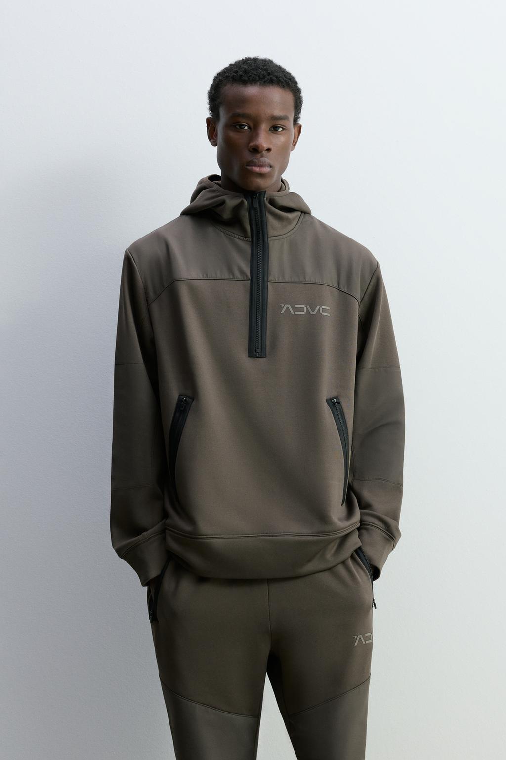 Zip-up sports hoodie