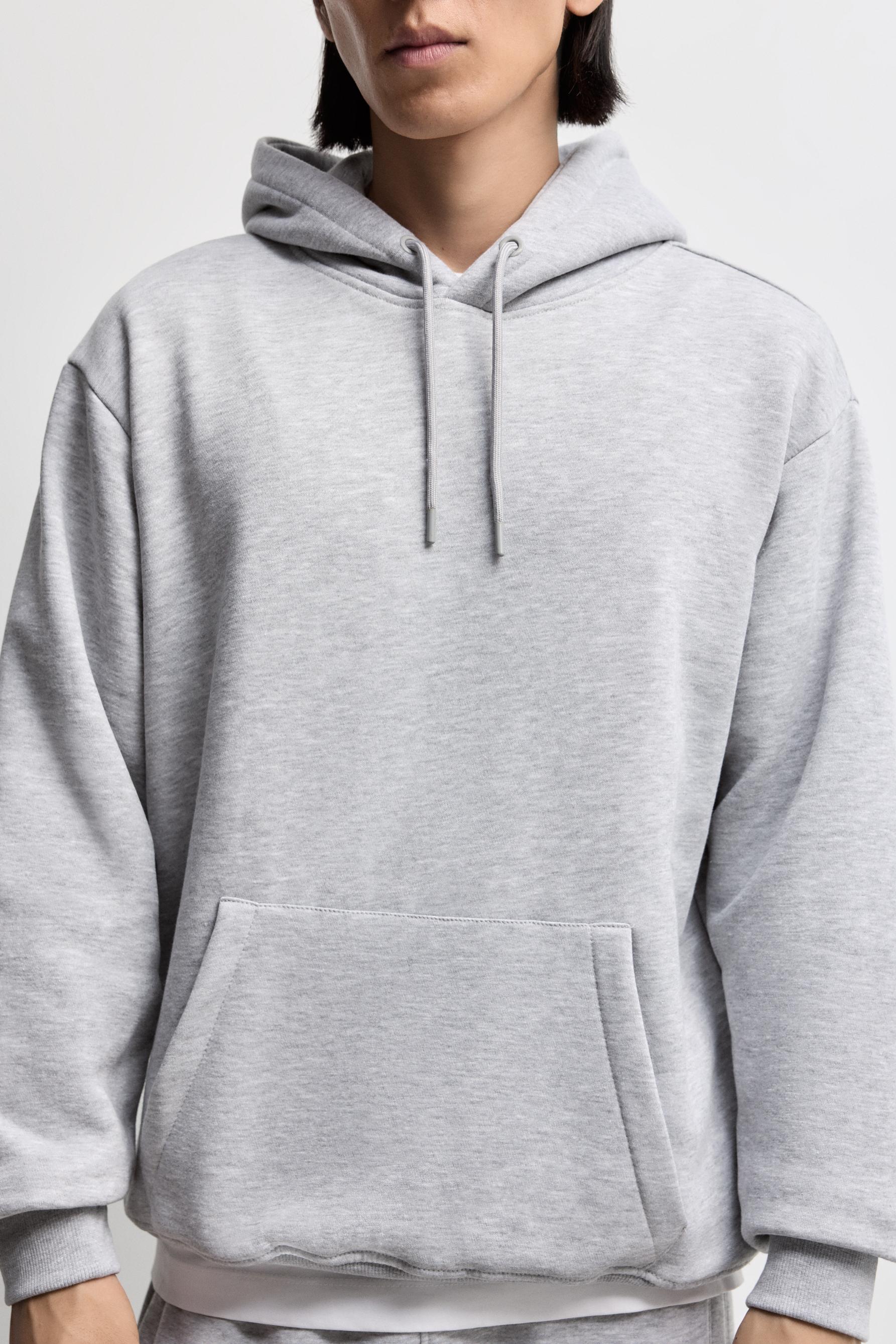 Basic hoodie — GREY MARL
