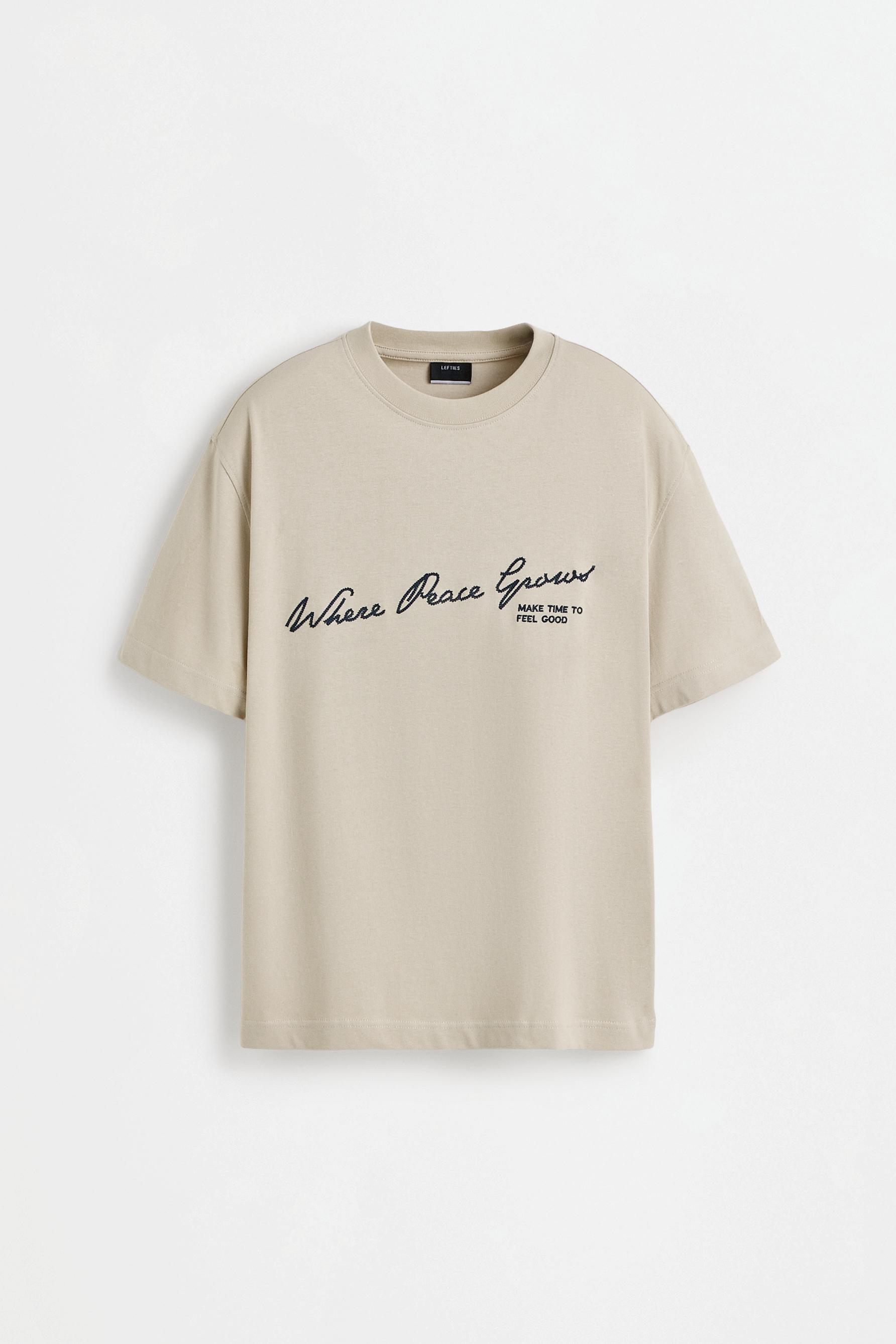 Printed T-shirt — SAND
