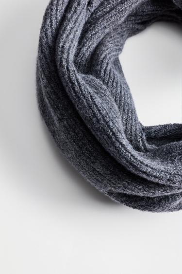 Ribbed snood — GREY 2