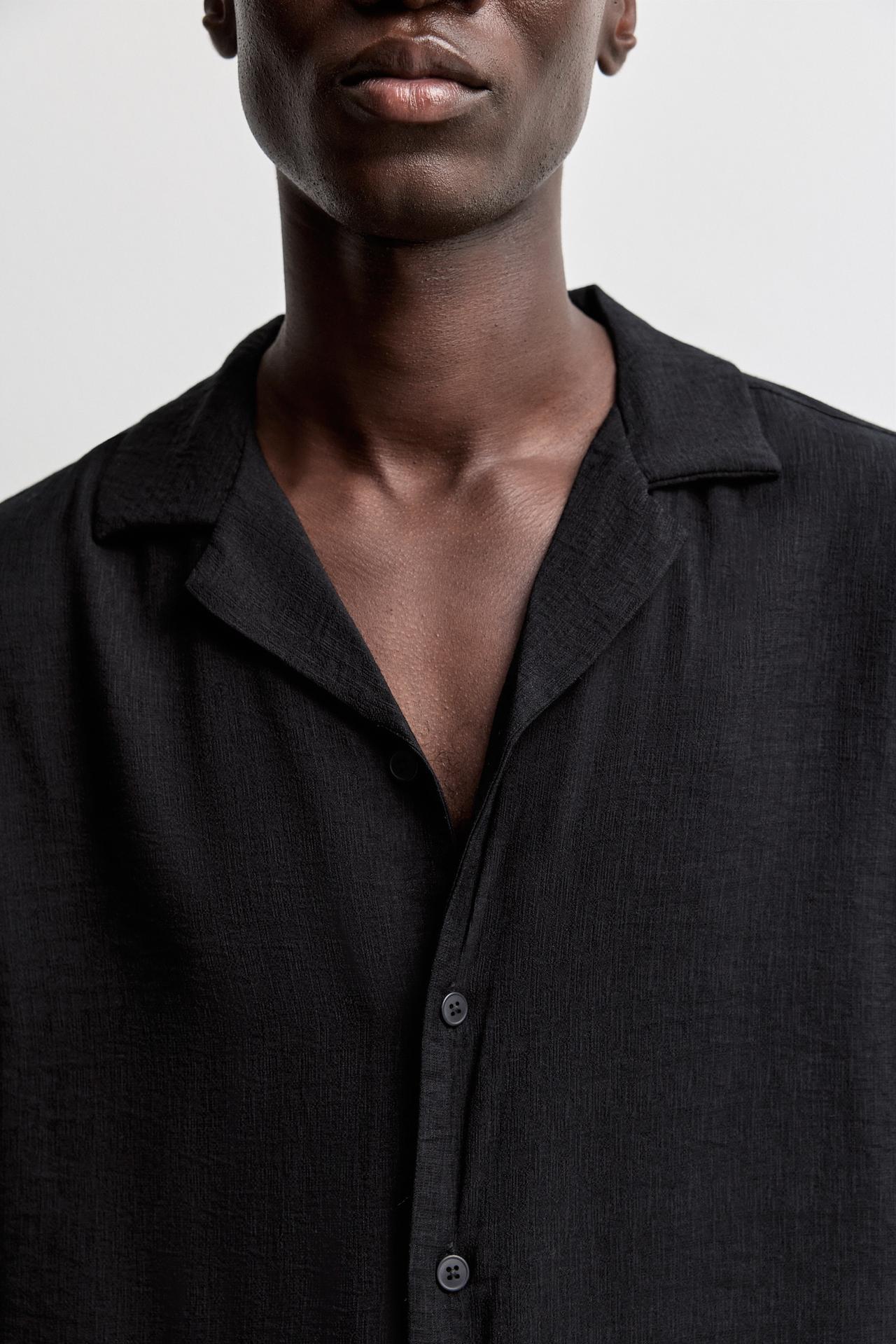 Flowing shirt — BLACK