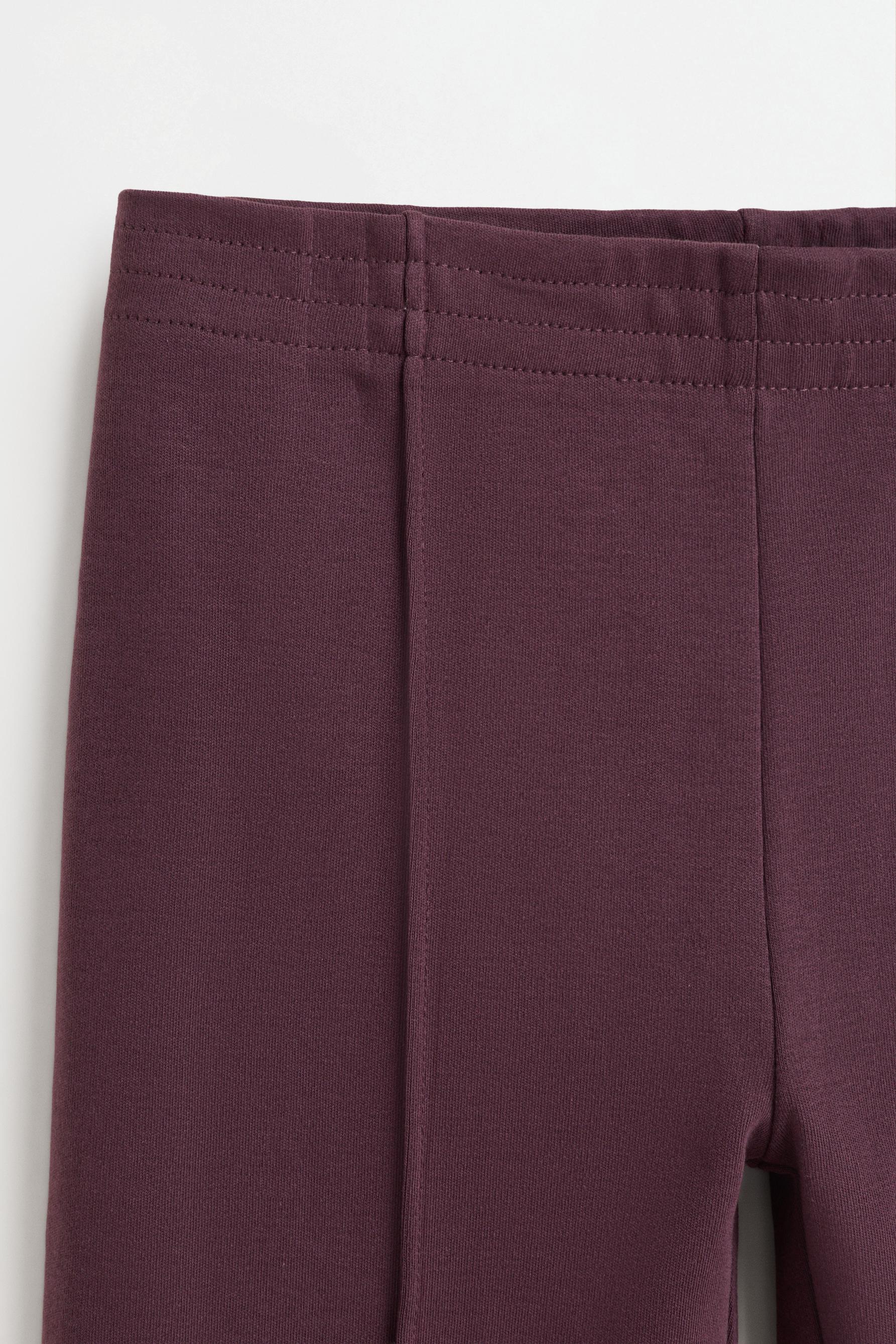 Interlock sweatshirt and flared leggings co-ord — PLUM