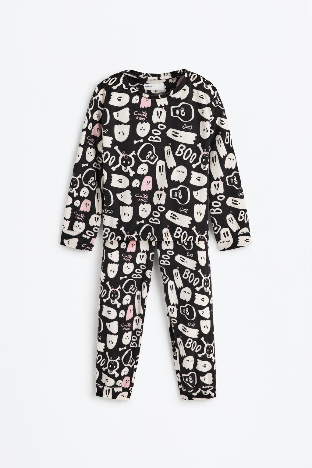 Pijama fantasmas aterciopelado