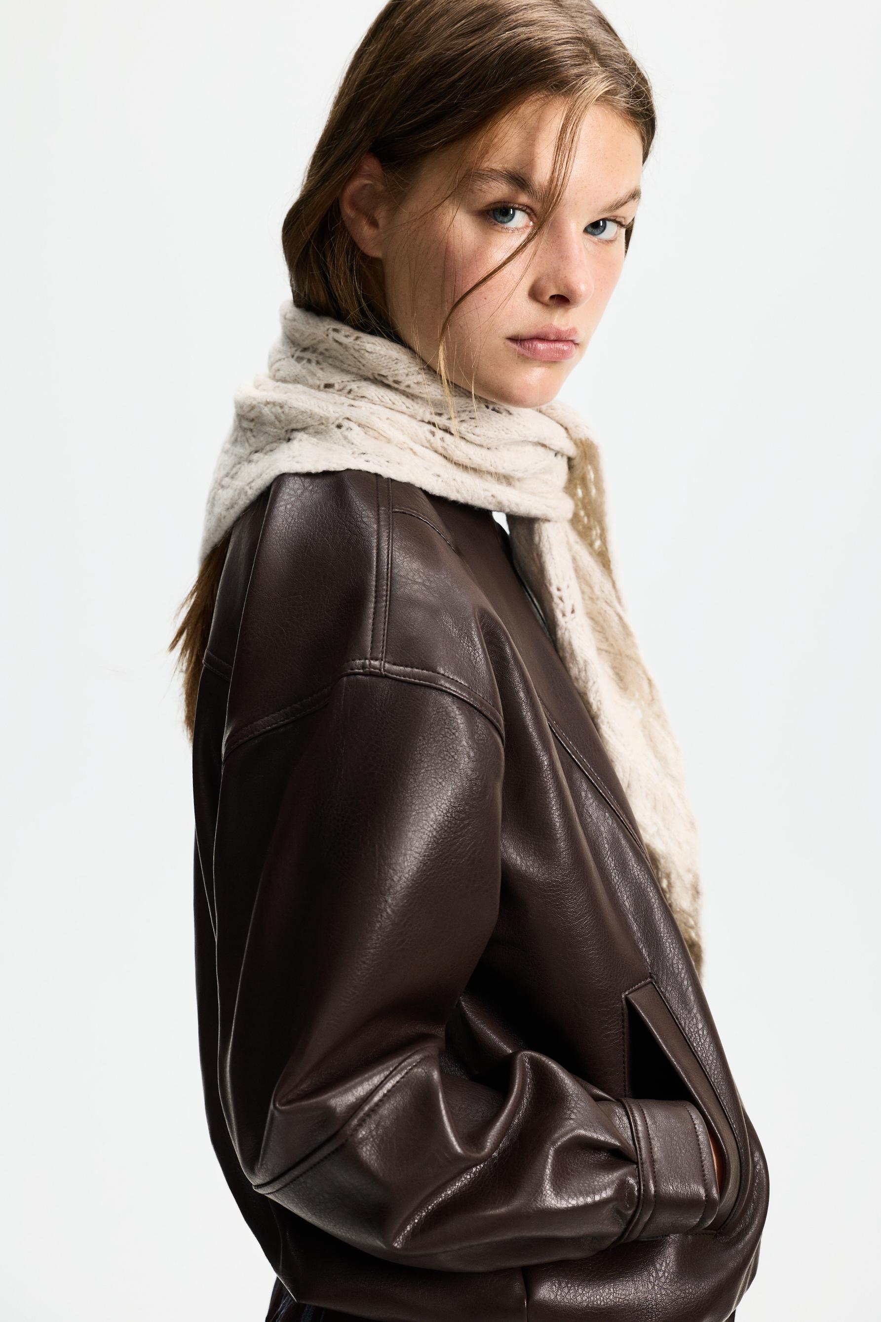 Openwork scarf — ECRU
