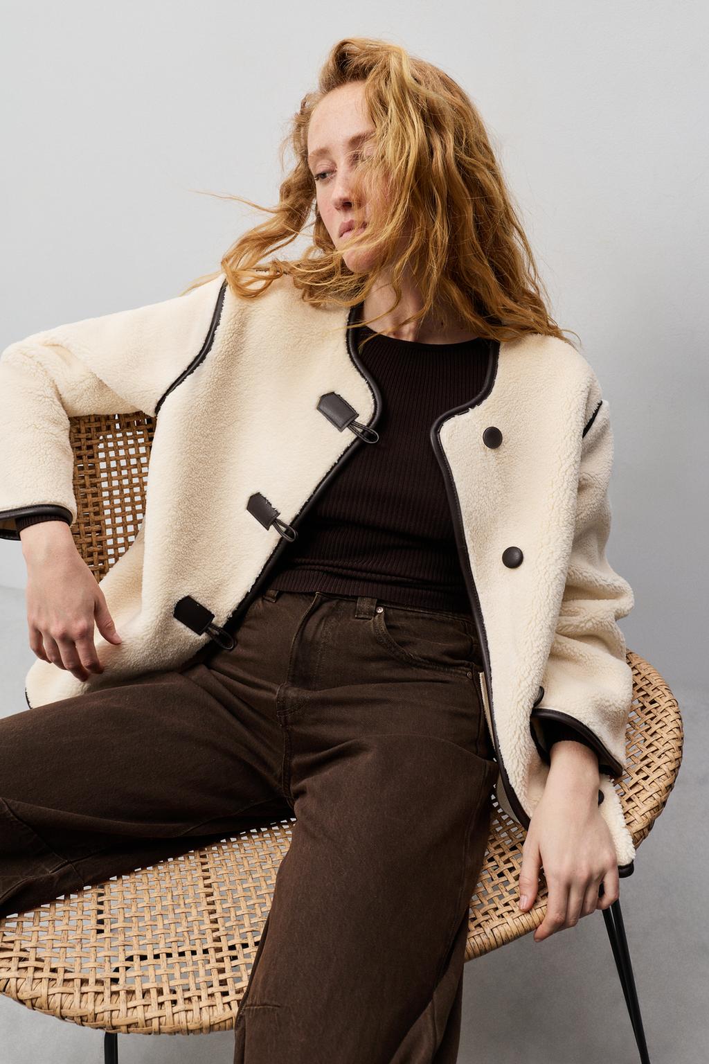 Faux shearling jacket