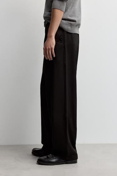 Wide-leg tailored trousers — BLACK 3