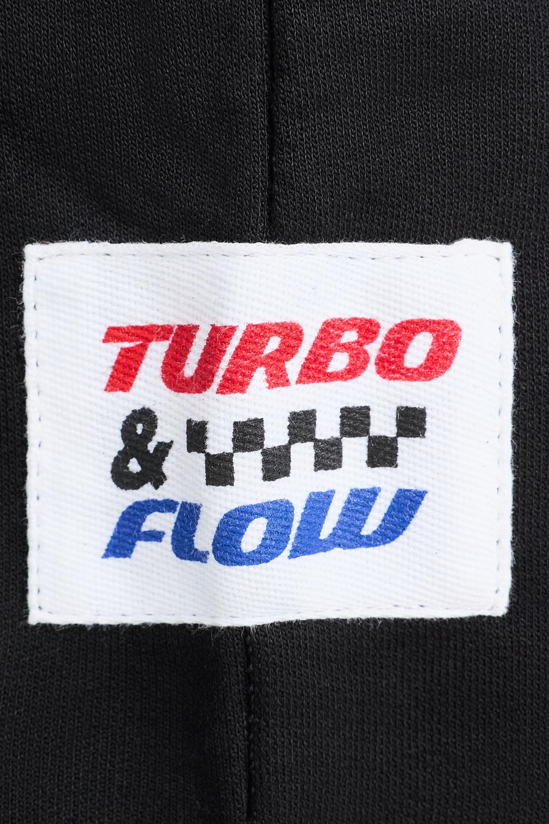 Racing jogger Bermuda shorts — BLACK