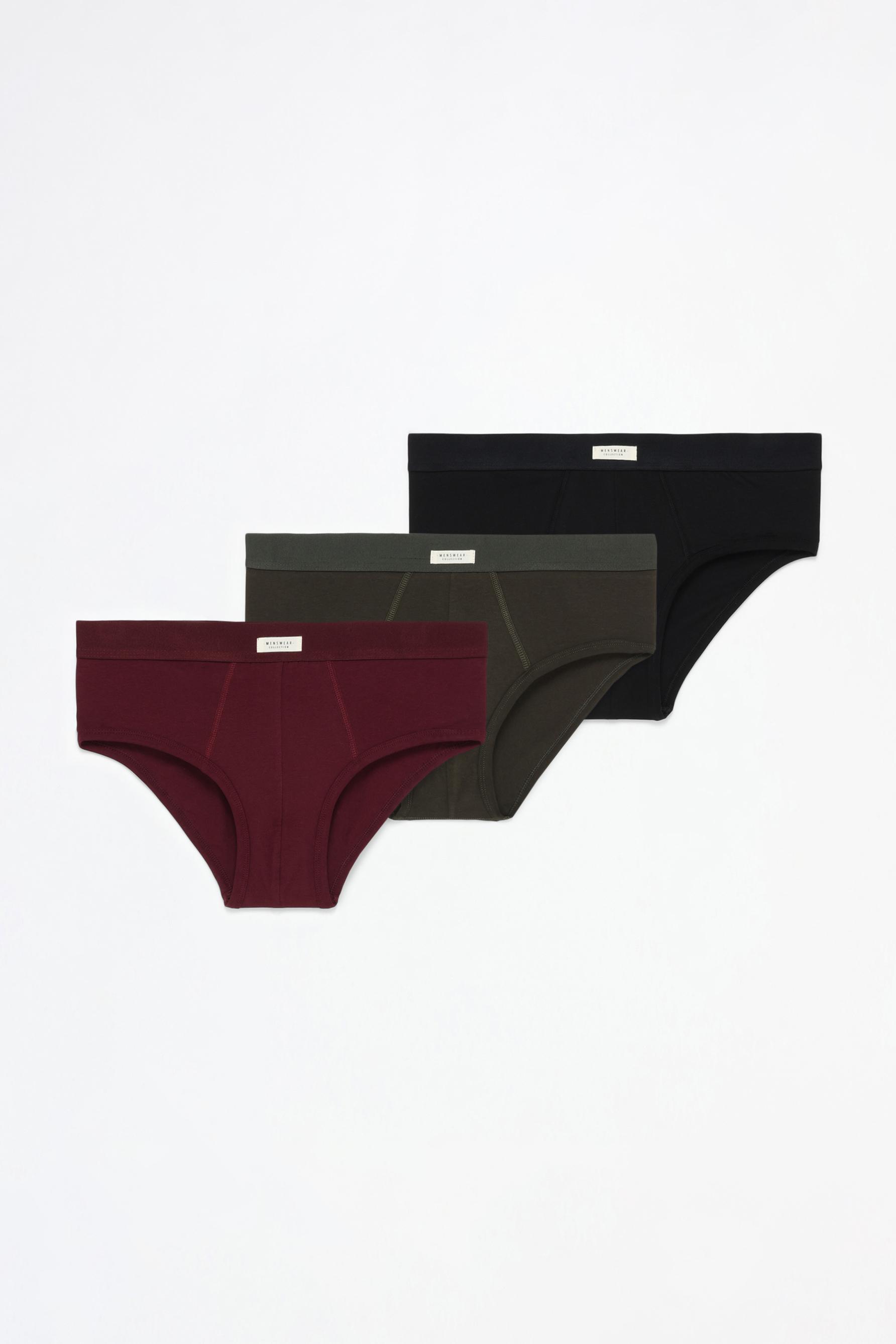Briefs (3-Pack) — DARK KHAKI