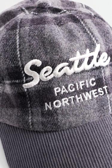 Wool-fabric cap — BLACK/WHITE 2