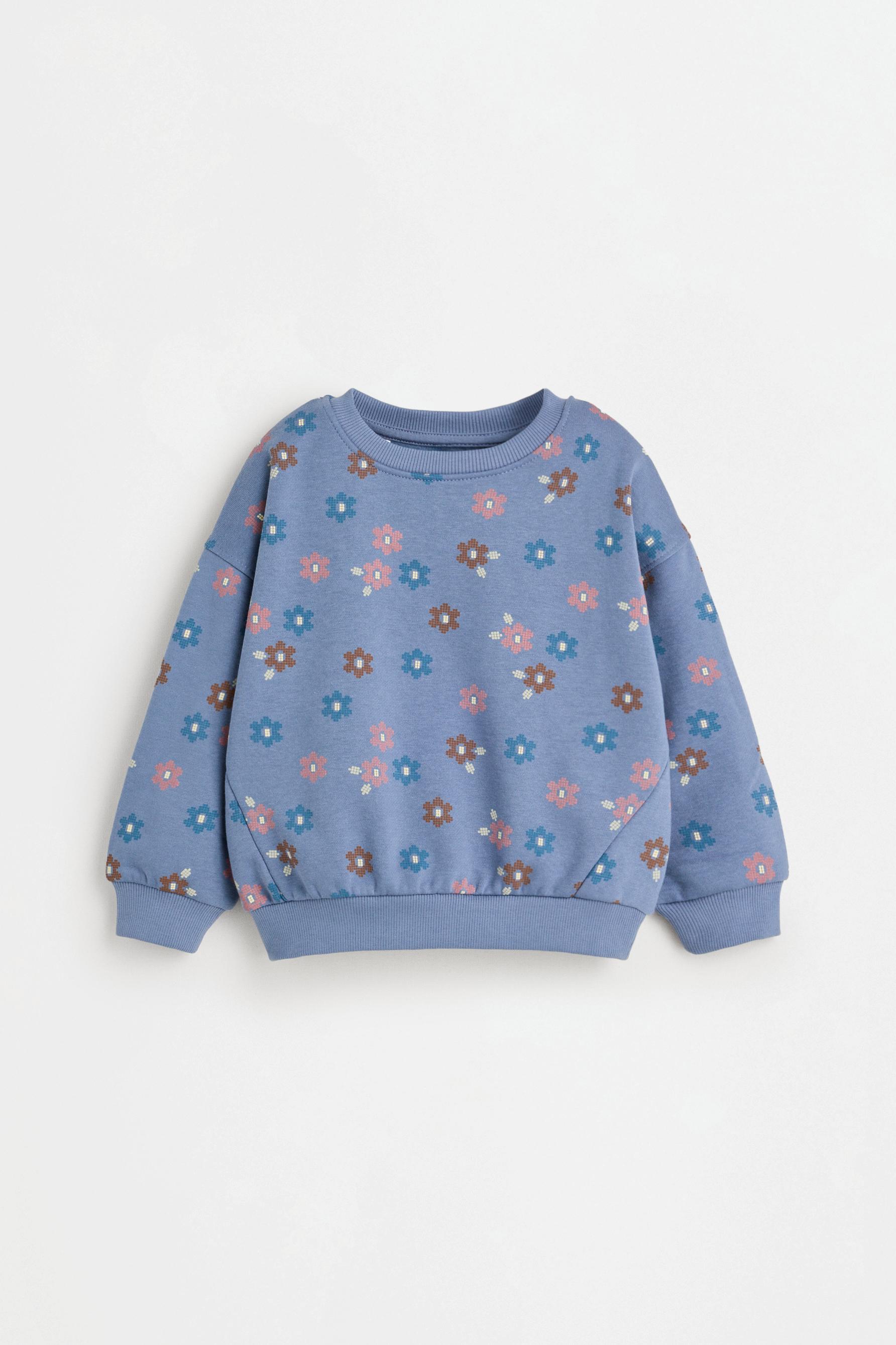 Sweatshirt and ribbed leggings set — INDIGO