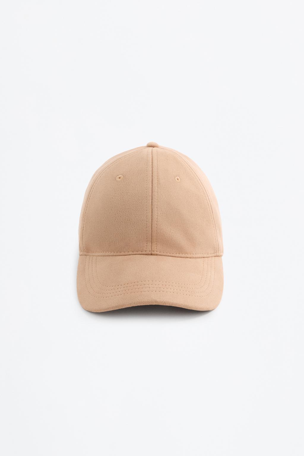 Faux suede cap