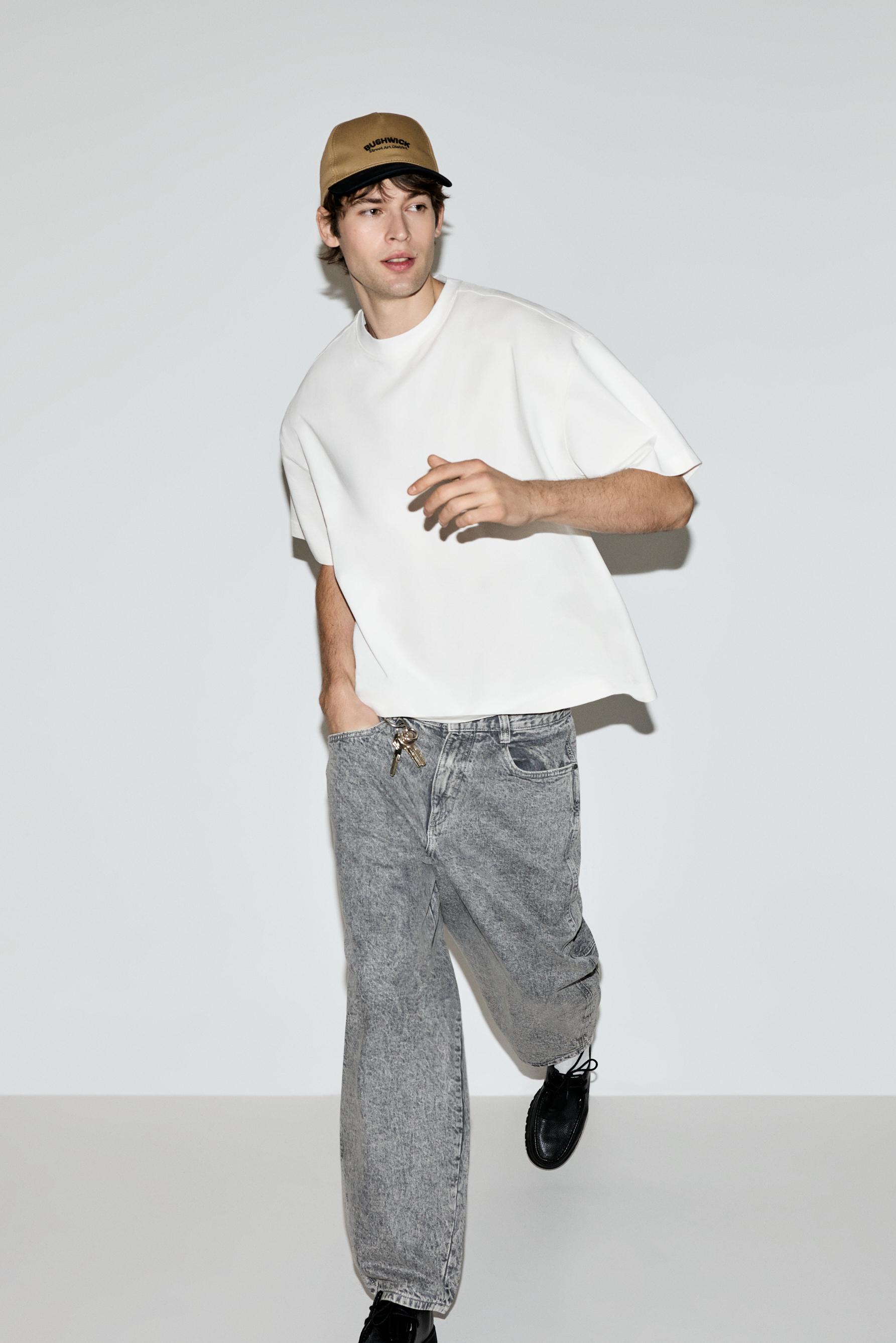 Oversize boxy fit T-shirt — WHITE