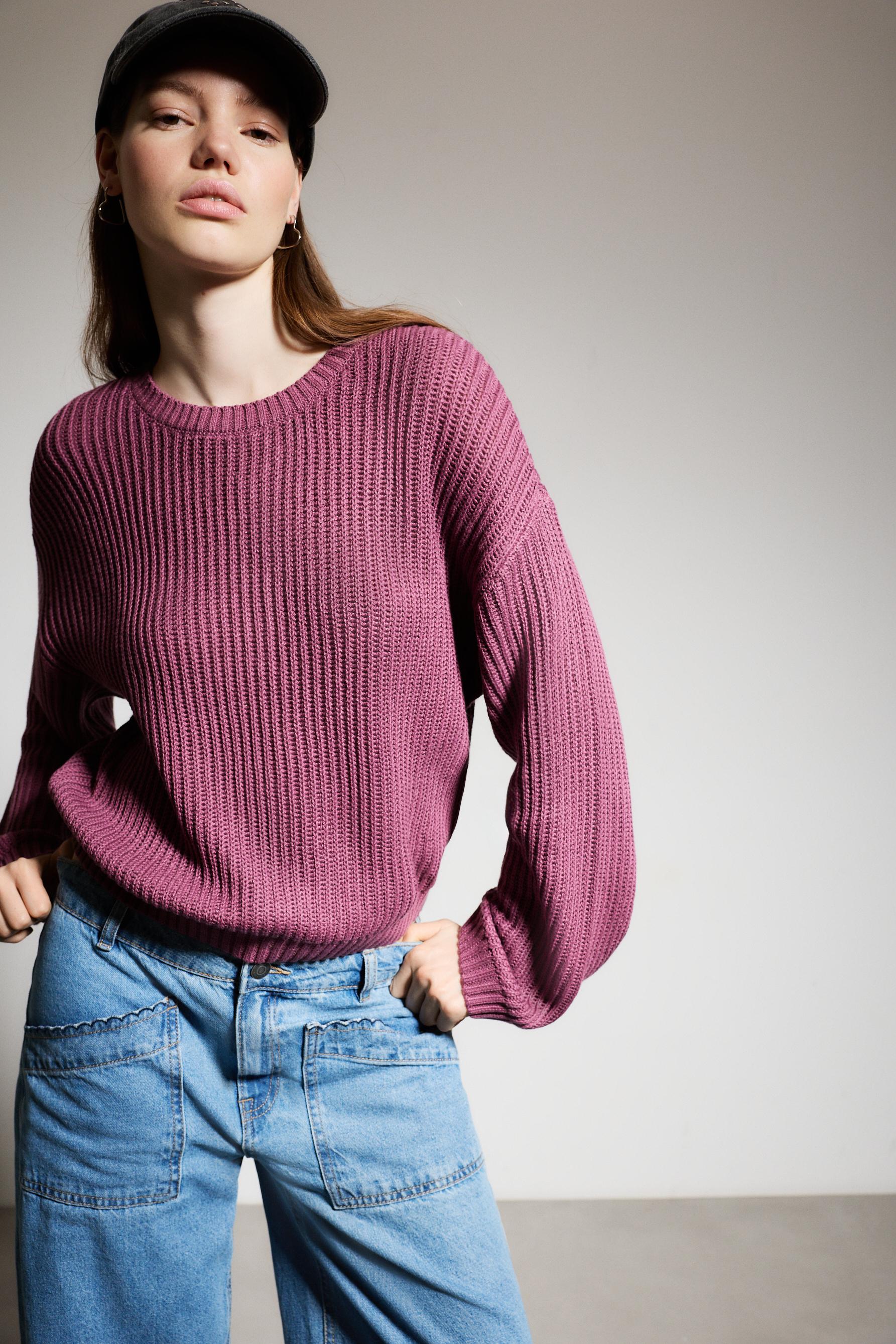 Jersey punto espalda trenzada