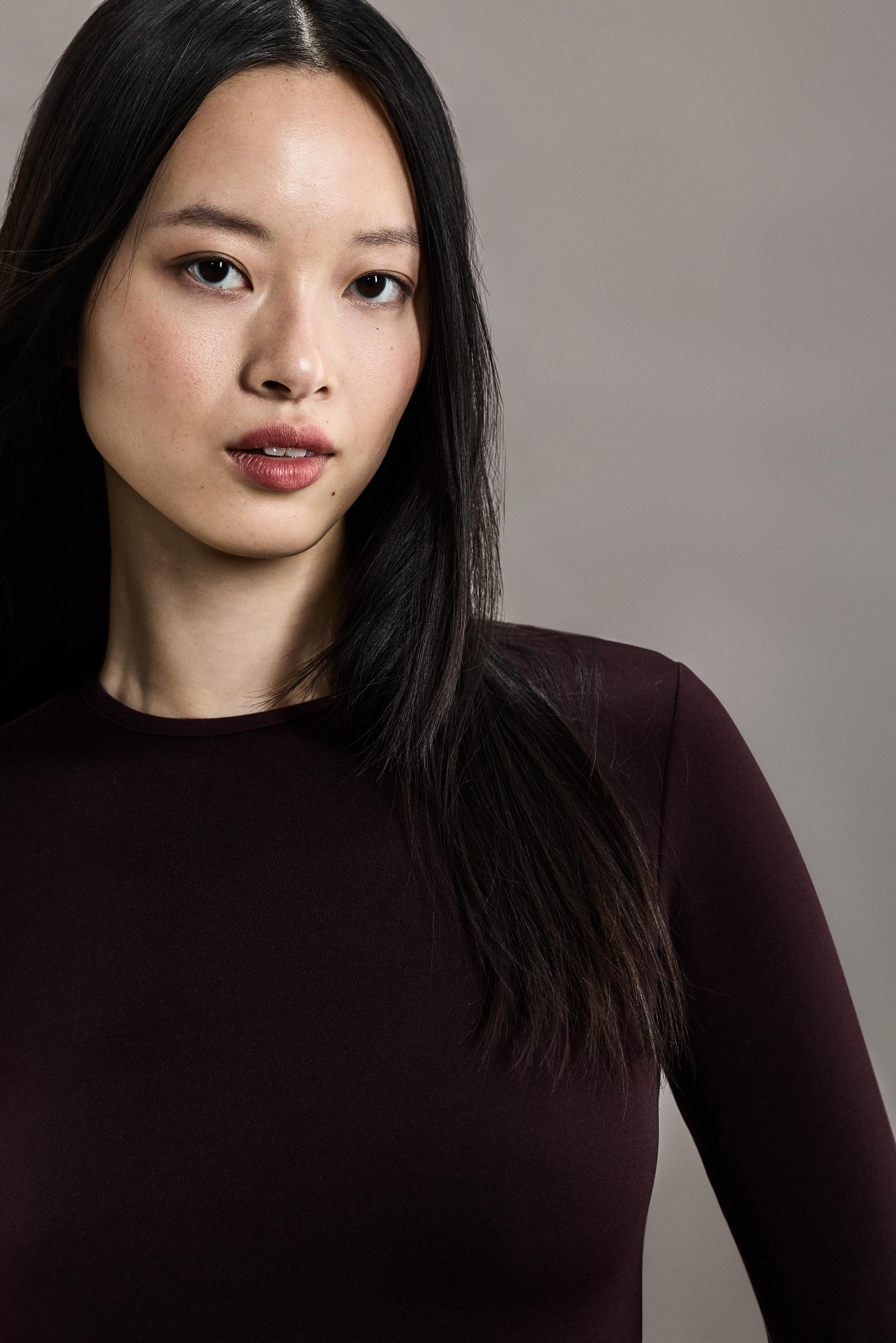 HEAVY WEIGHT thermal insulated T-shirt (-12ºC to 9ºC) — DARK BURGUNDY
