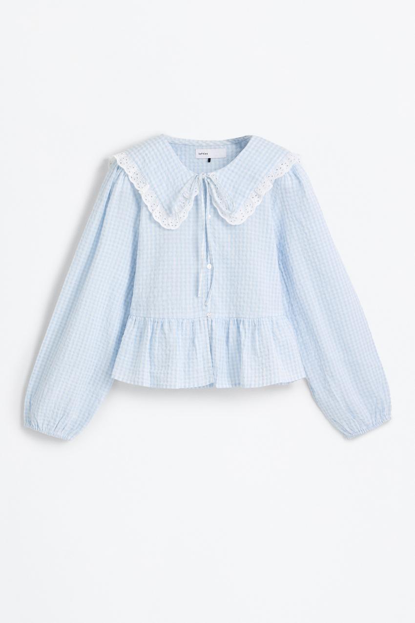 Denim Camicia Colletto Peter Pan Zara Camicia Colletto Peter Pan Sales