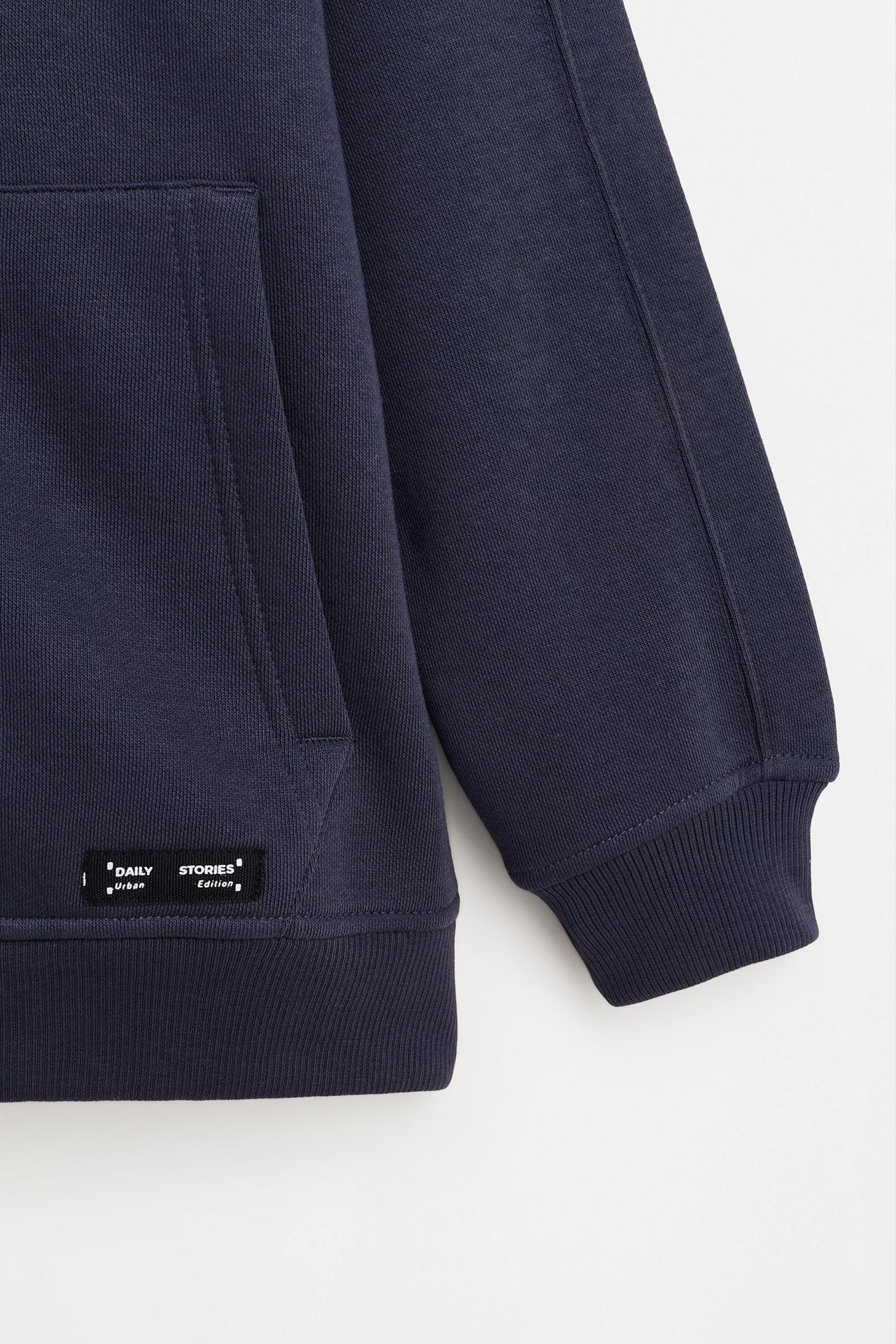 Zip-up hoodie — NAVY