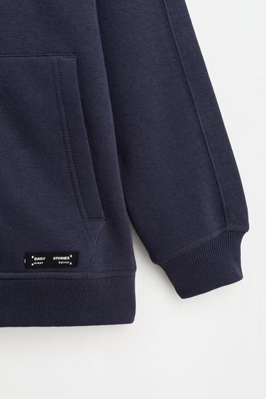 Zip-up hoodie — NAVY 3