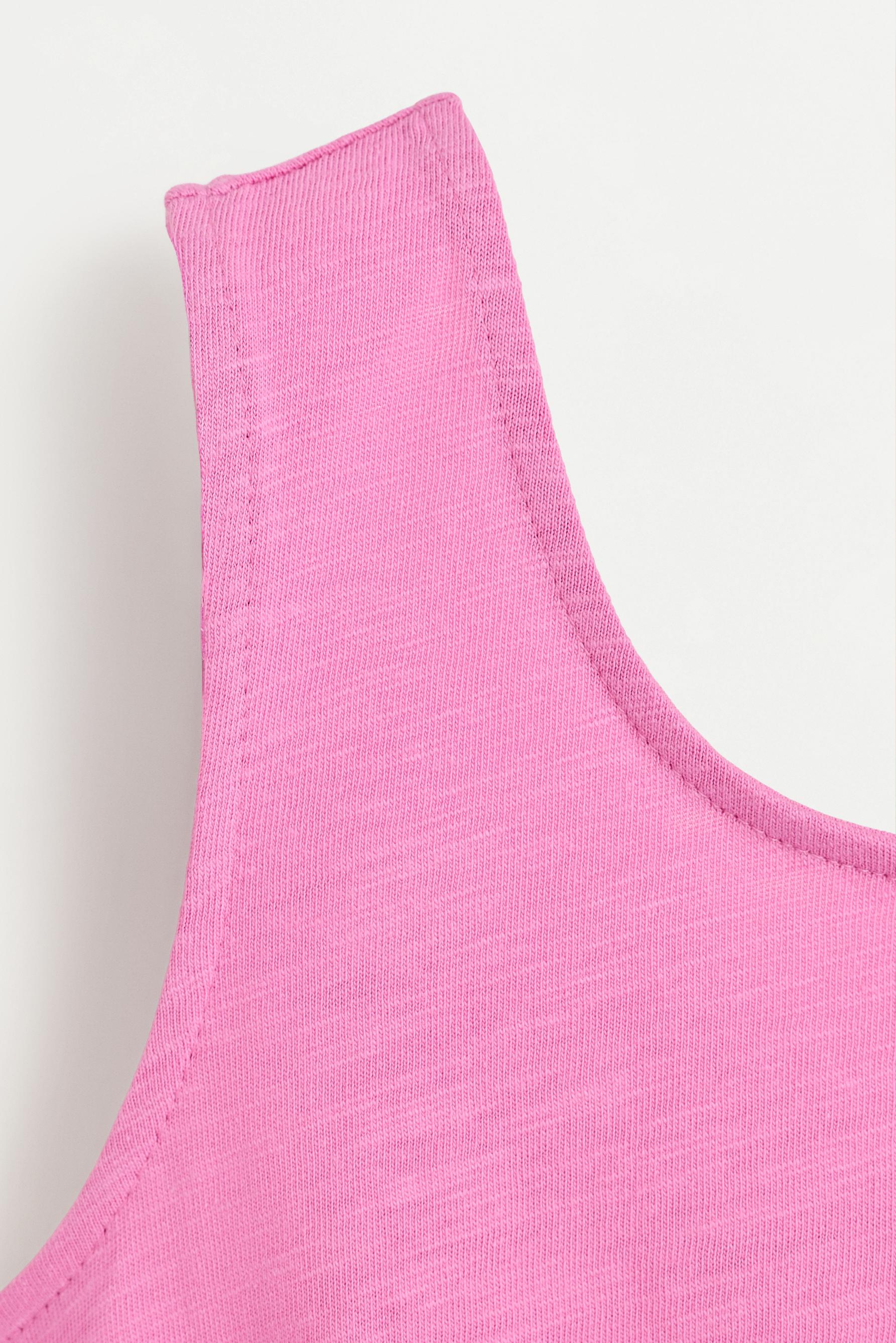 Plain short playsuit — BUBBLEGUM PINK
