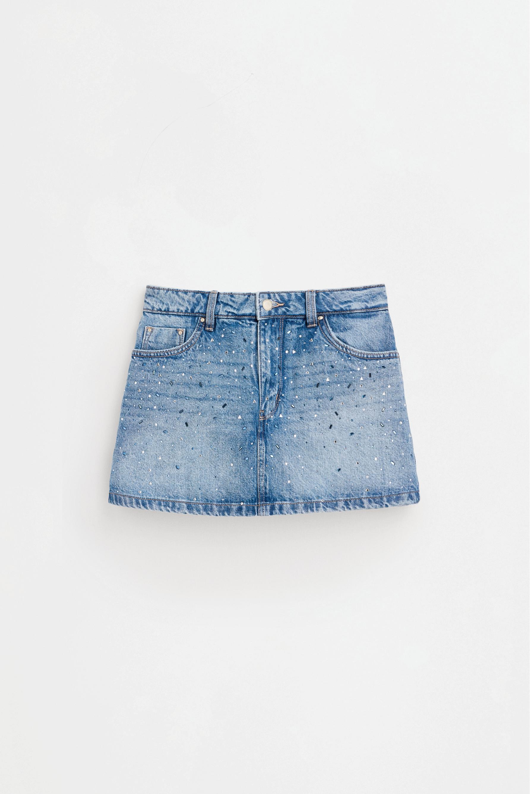 Rhinestone skort — DARK BLUE